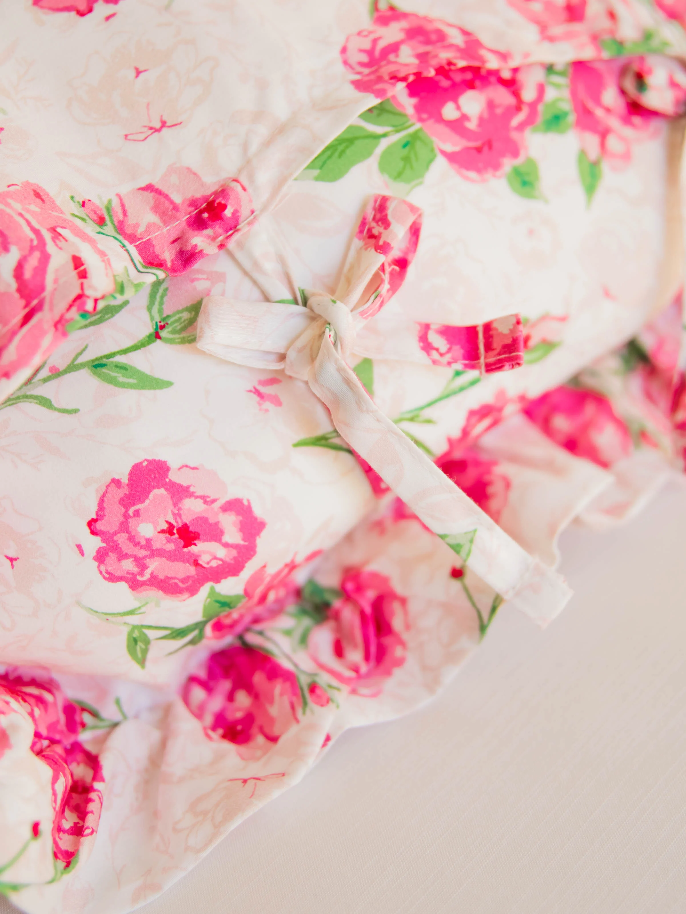16 x 16 Pillow Cover - Raspberry Roses - Image 3
