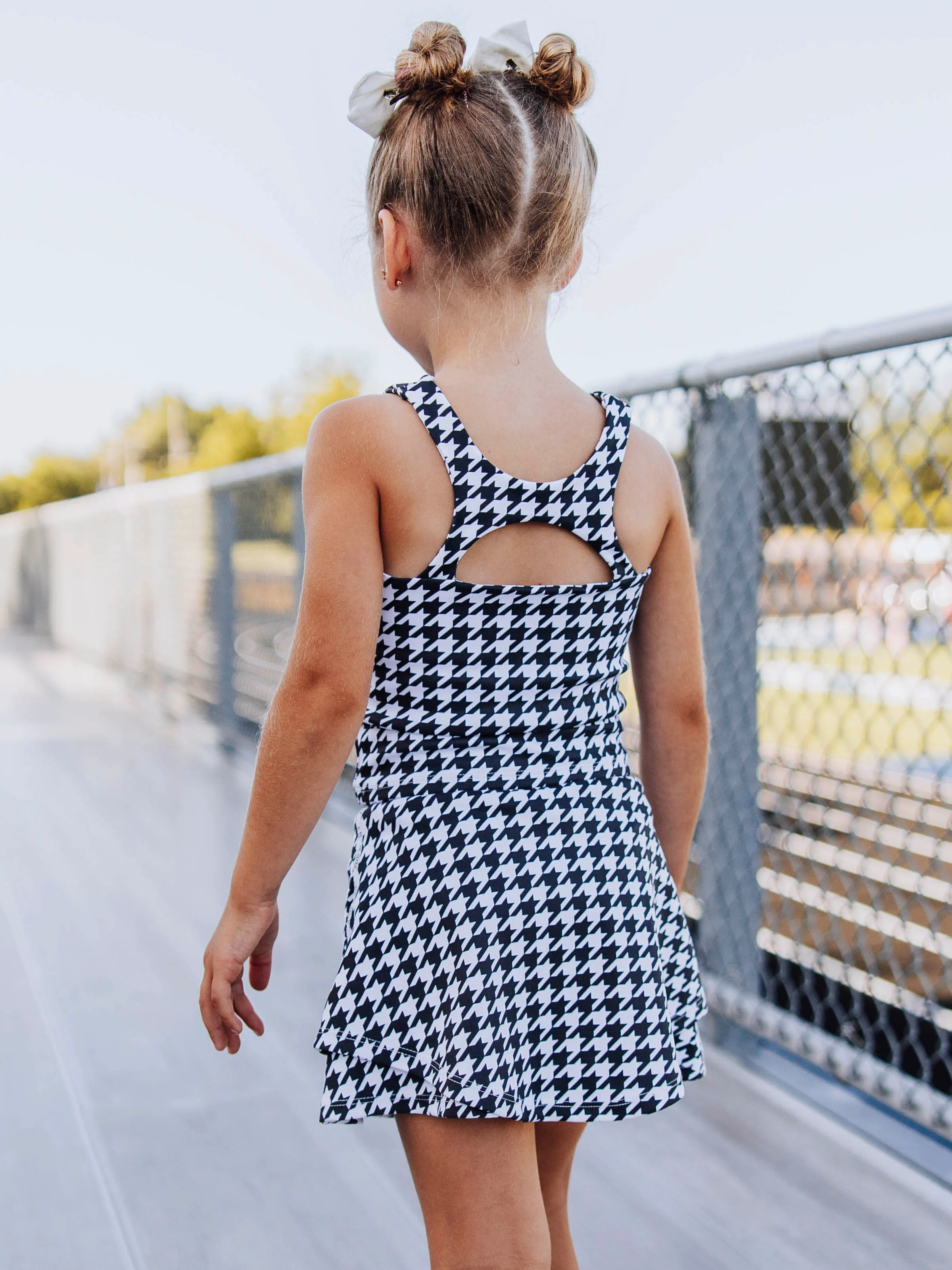 Active Skort Set - Black Houndstooth - Image 3
