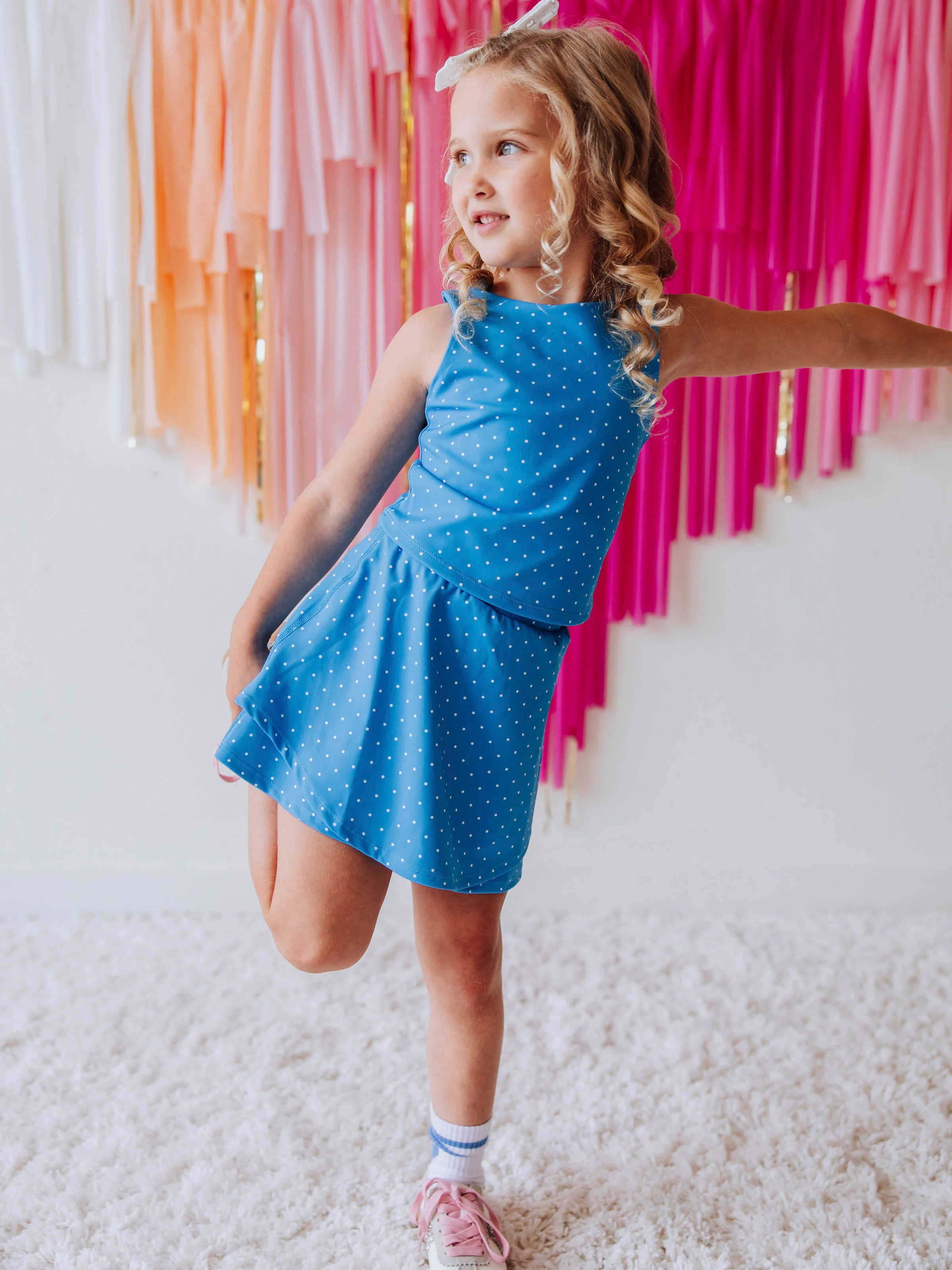 Active Skort Set - Malibu Dot - Image 4