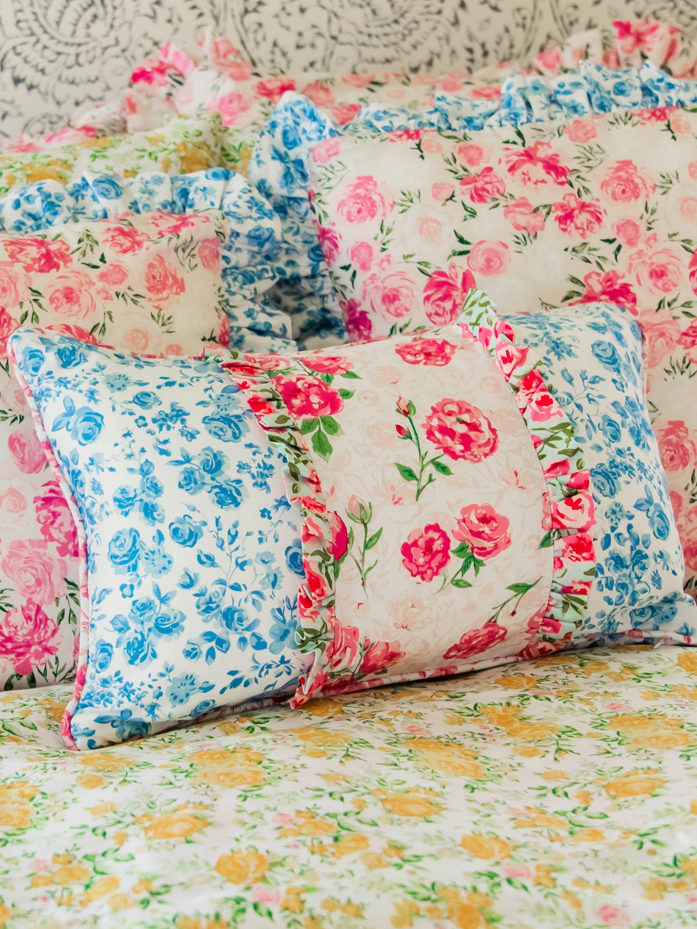 Boudoir Pillow Cover - Blooming Blues - Image 8