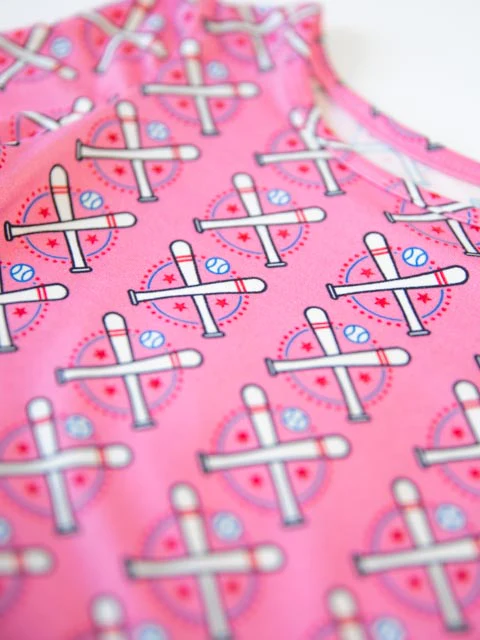 Cloud Fitted Pajamas - Baseball Bats Pink - Image 3