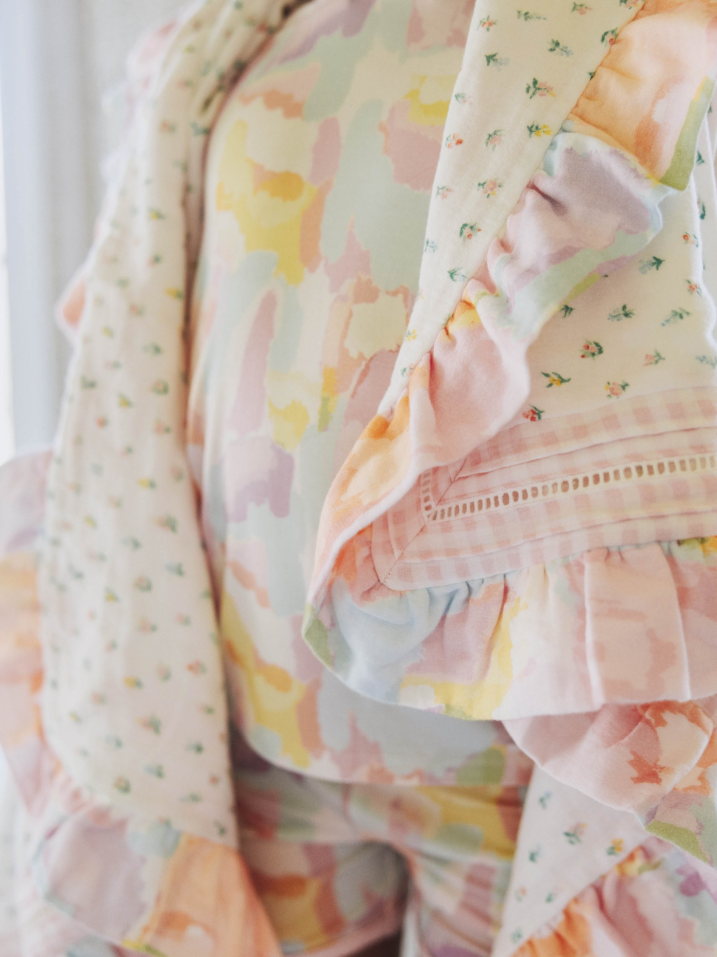 Cloud Fitted Short Set Pajamas - Cotton Candy Splash - Image 5