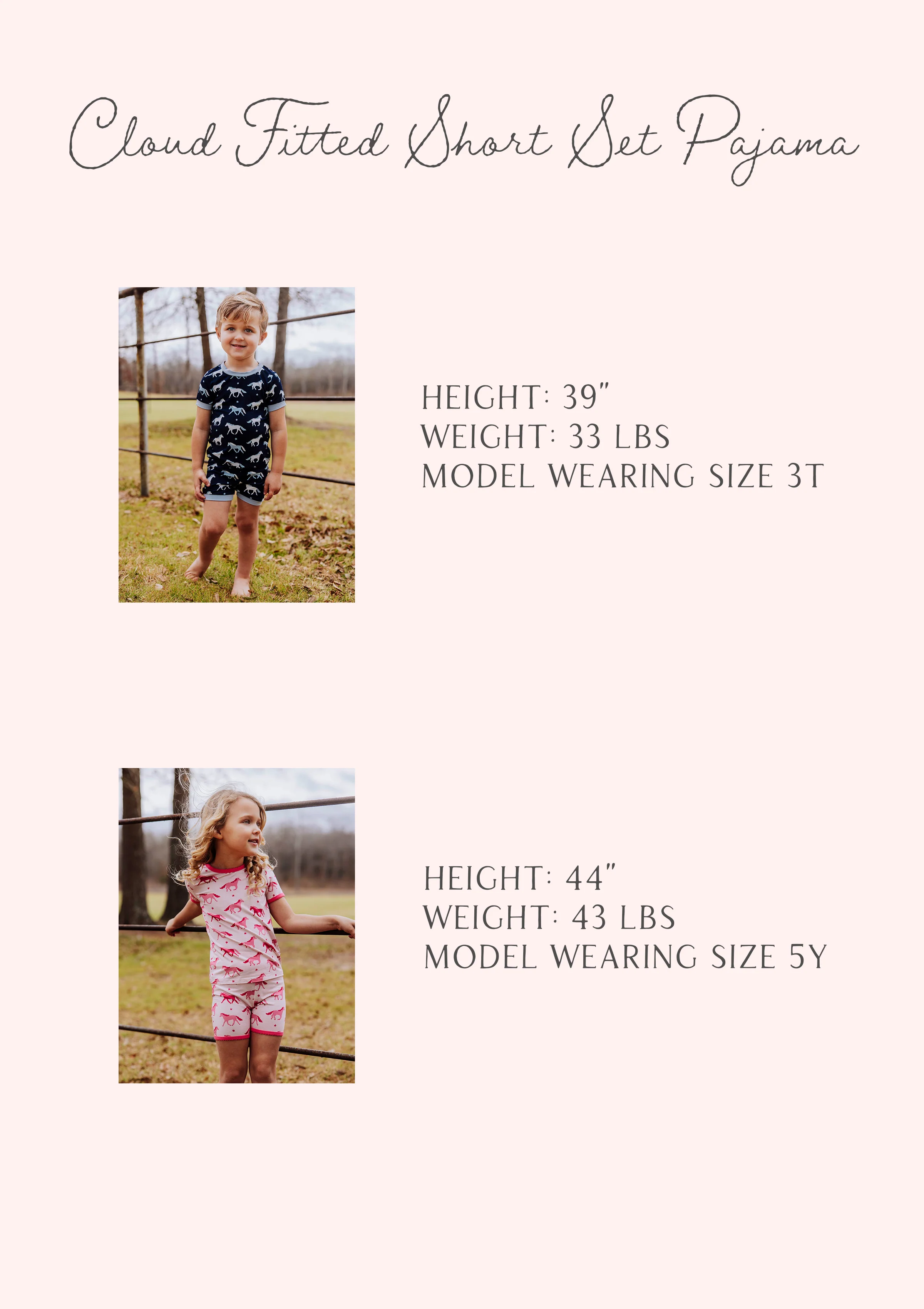 Cloud Fitted Short Set Pajamas - Pink Filly - Image 5