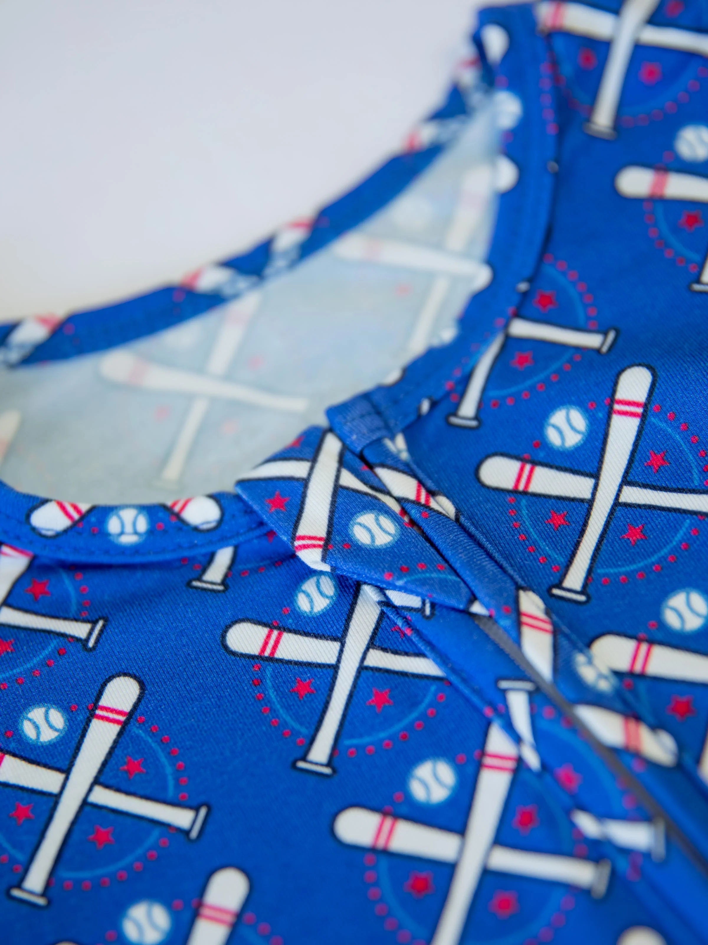 Cloud Layette - Baseball Bats Navy - Image 4