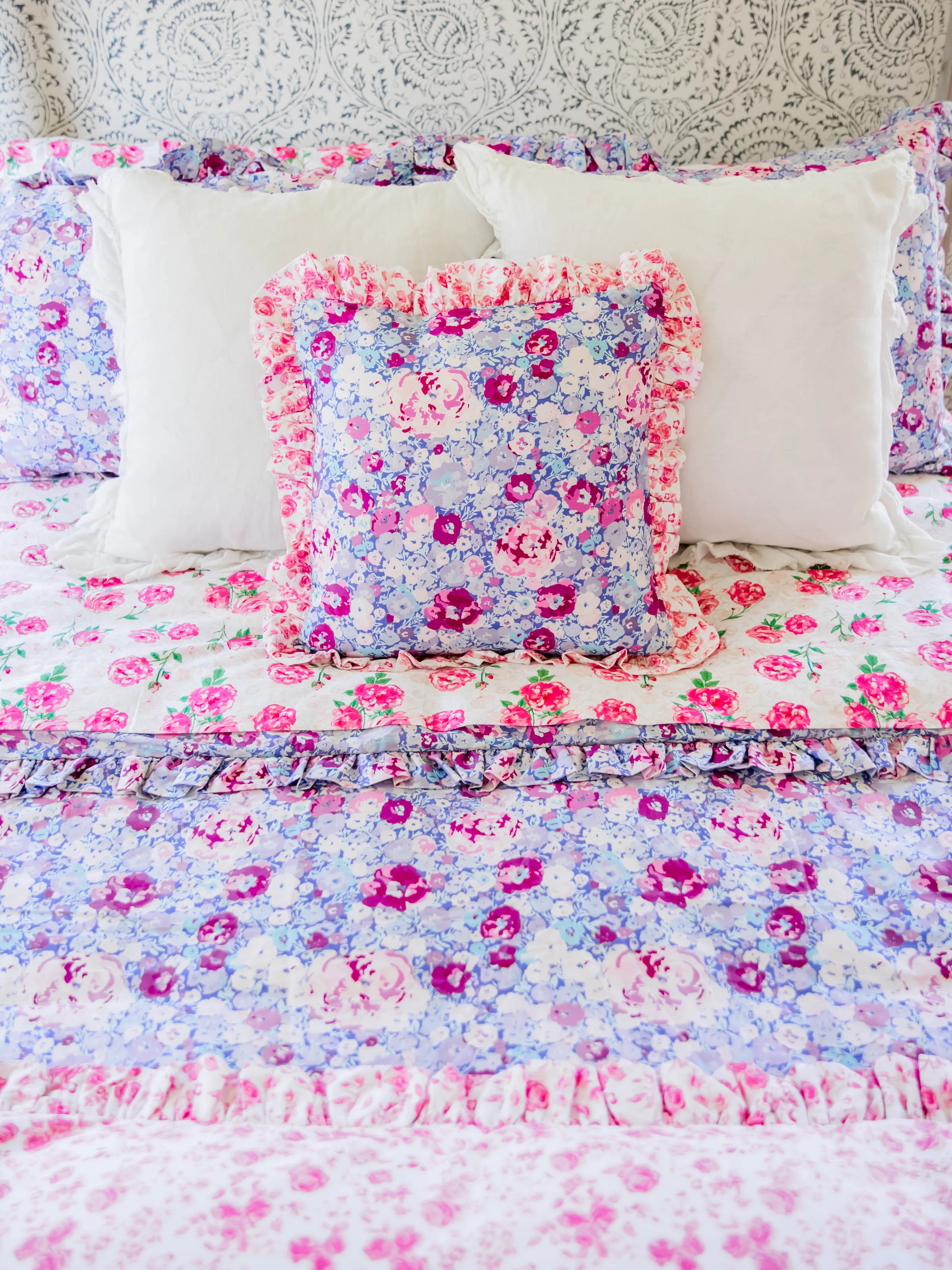 Duvet Cover + Sham(s) - Pastel Carnations - Image 6