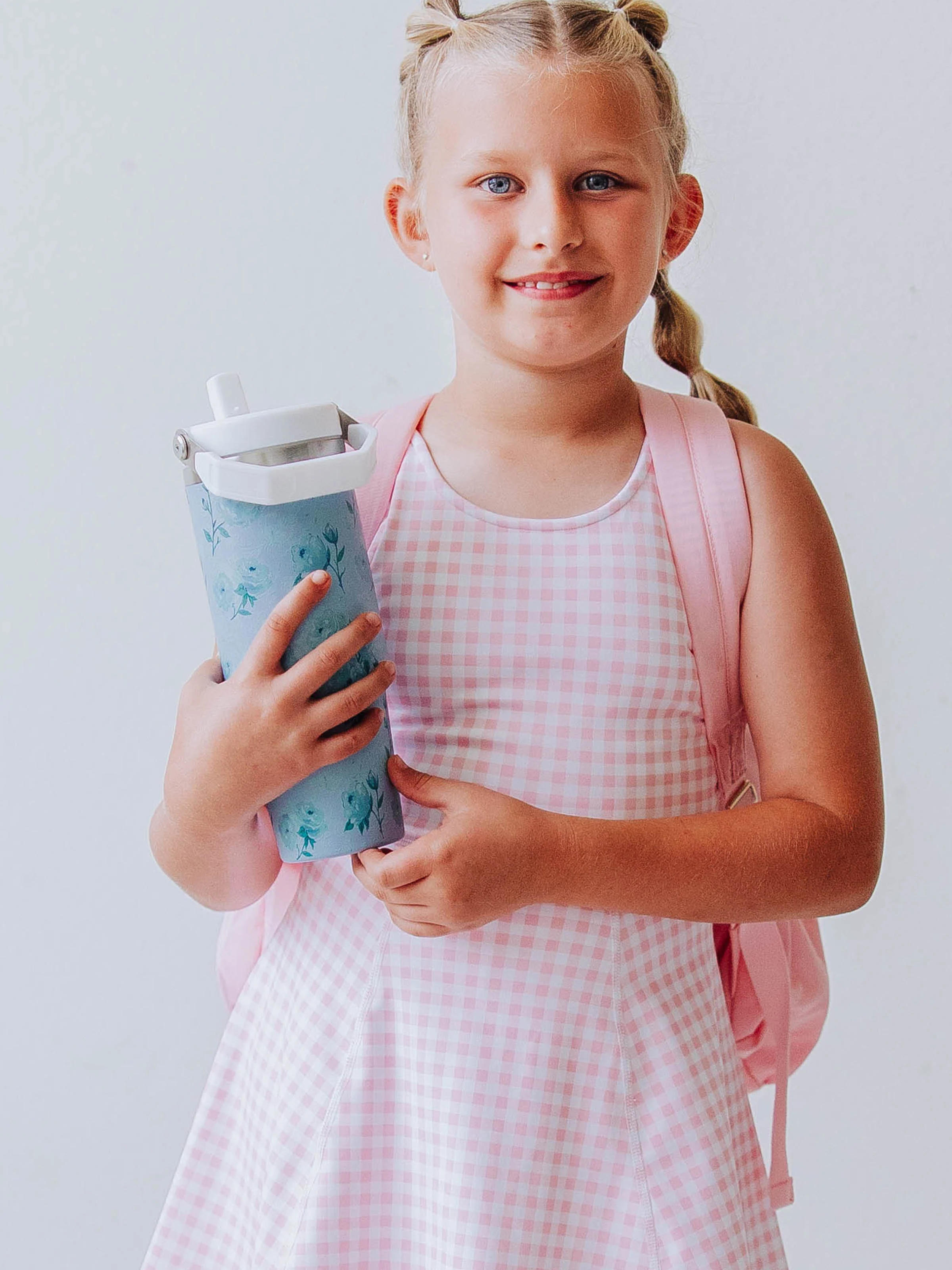 Everyday Water Bottle - Blue Floral - Image 3
