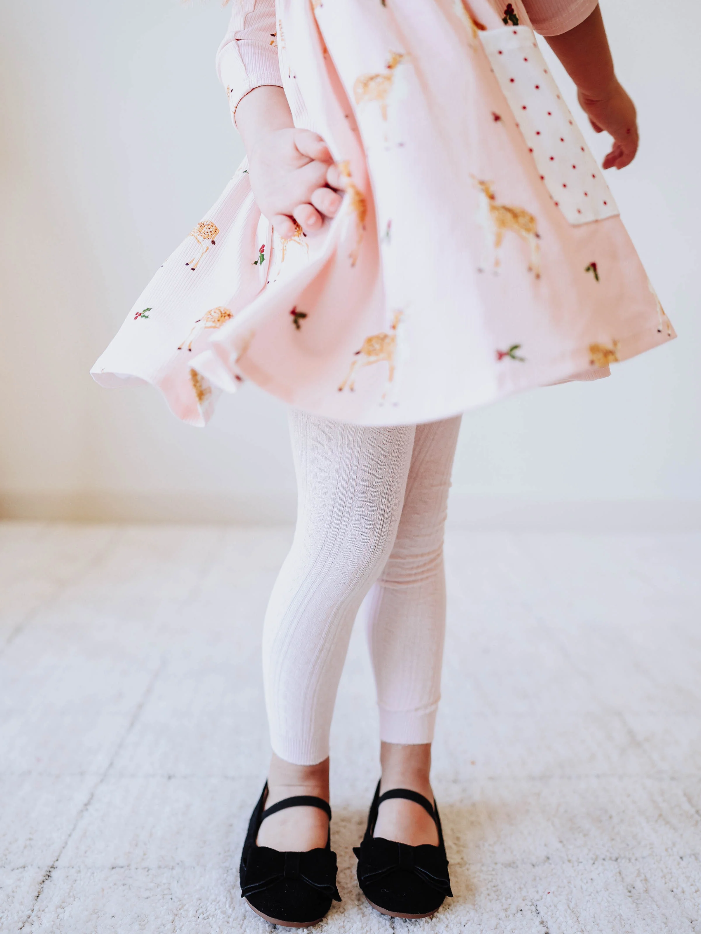 Footless Tights - Rose Water - Image 5