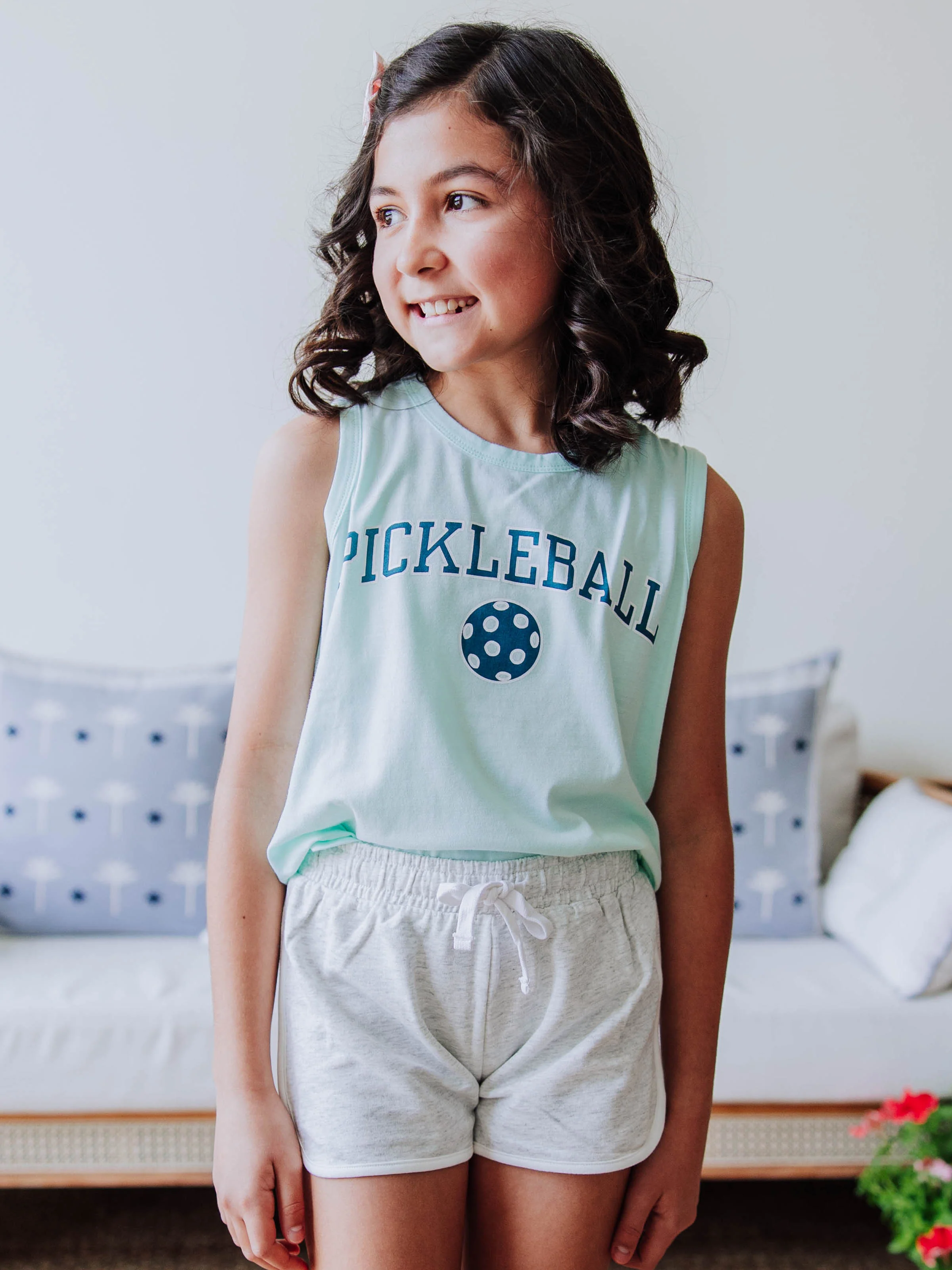 Graphic Tank - Pickleball Sky Blue - Image 4