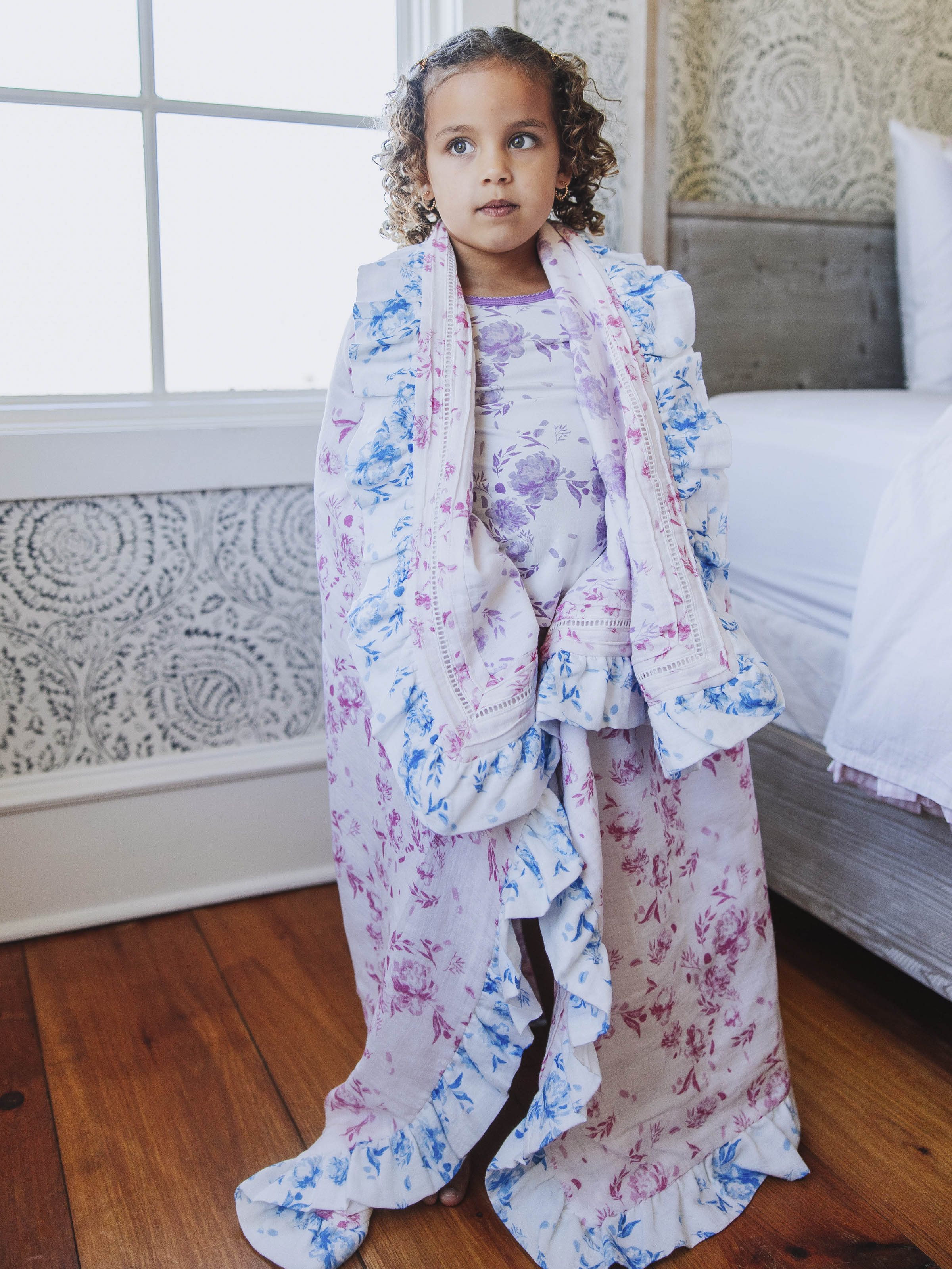 Keepsake Lace Swaddle - Falling Petals - Image 6