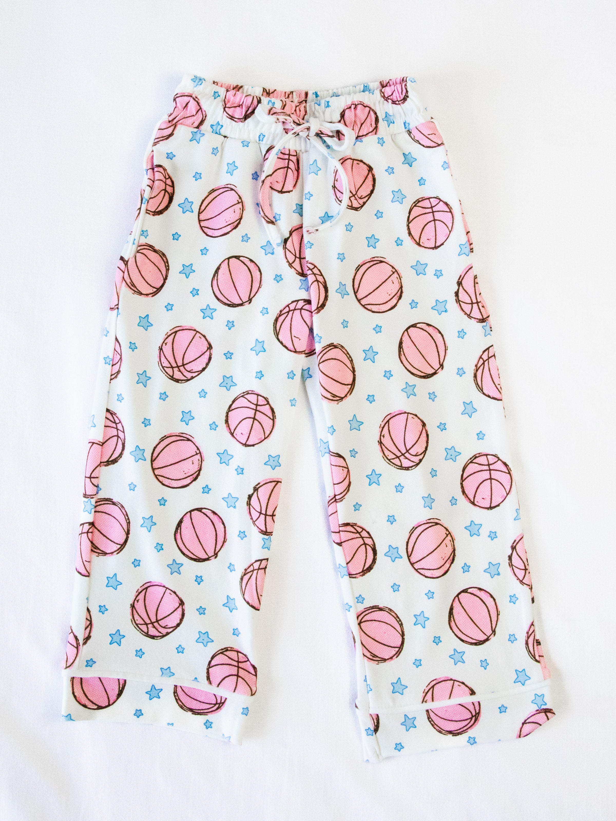 Kid's Everyday Pants - Pink Basketballs - Image 2