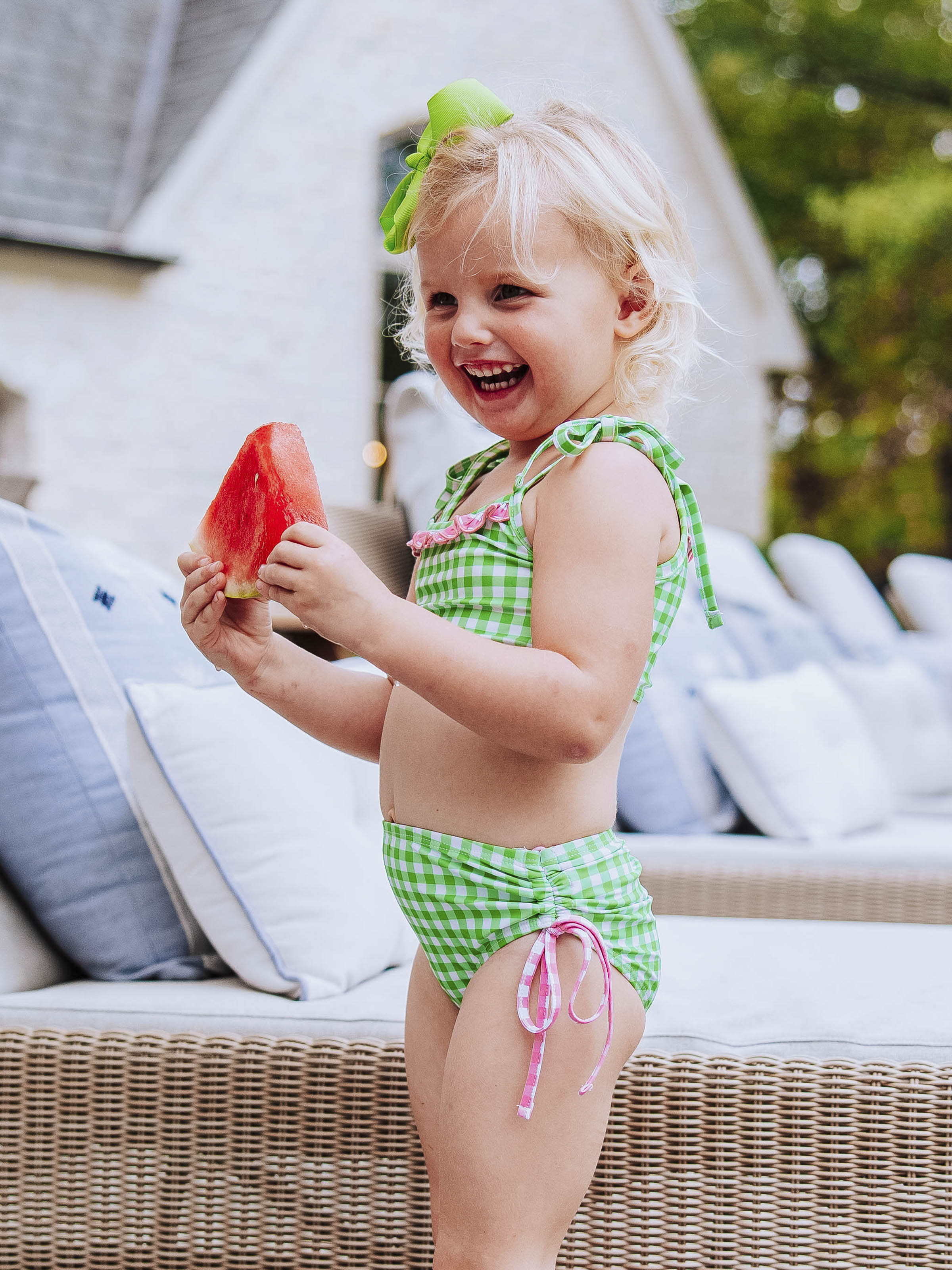 Meg Tankini - Lemon Lime Check - Image 3