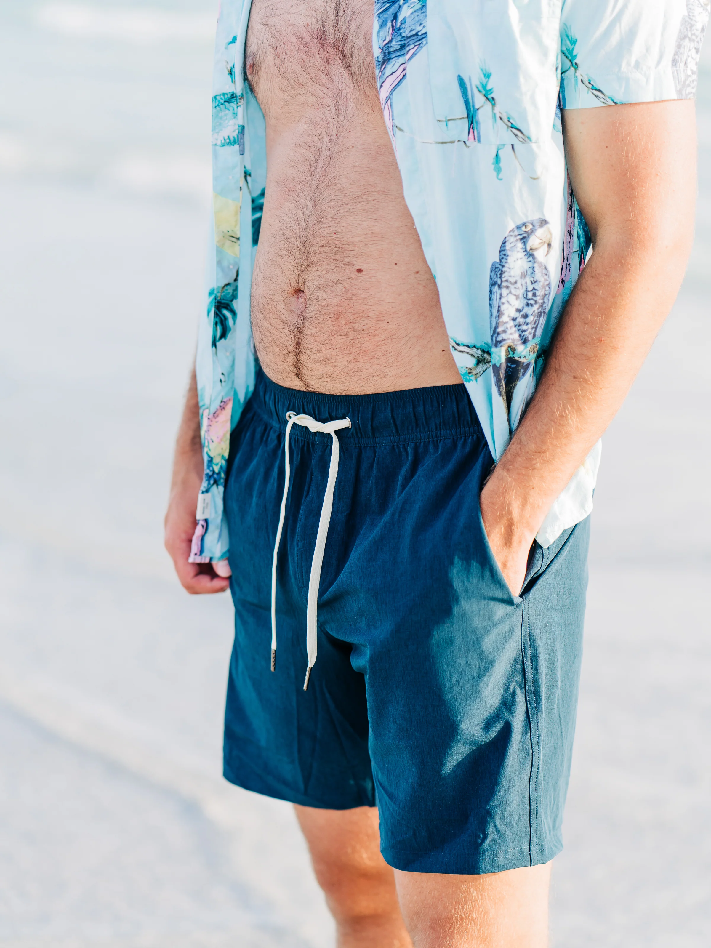 Men's Everyday Lined Trunks - Navy Solid - Image 5