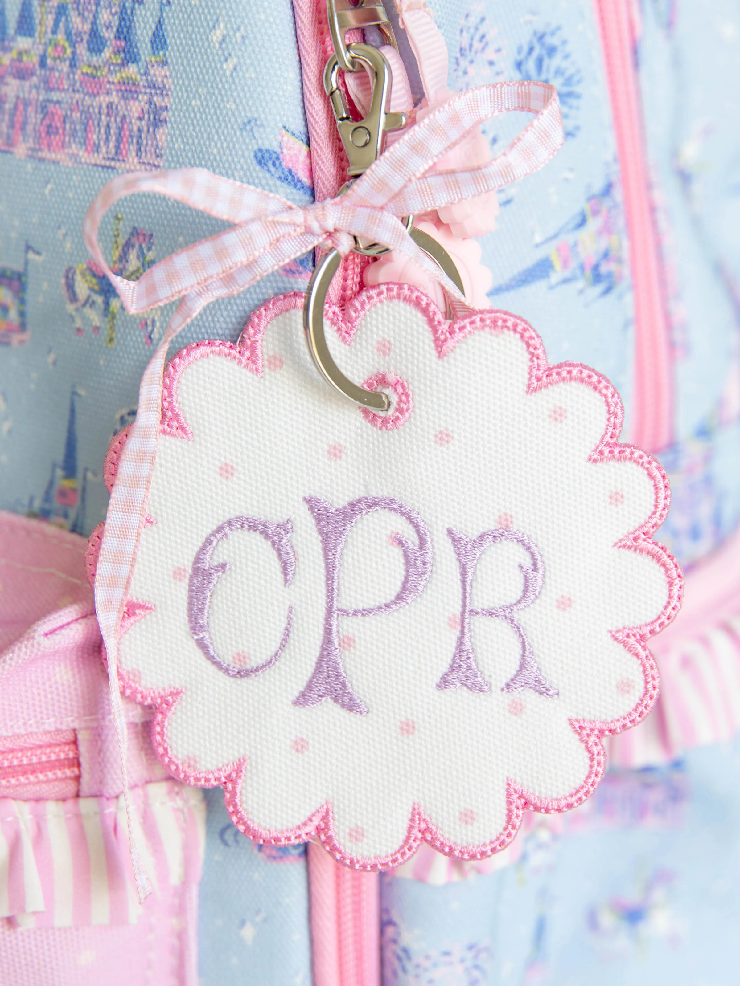 Monogrammed Go Everywhere Tag - Orchid Pink Dot - Image 3