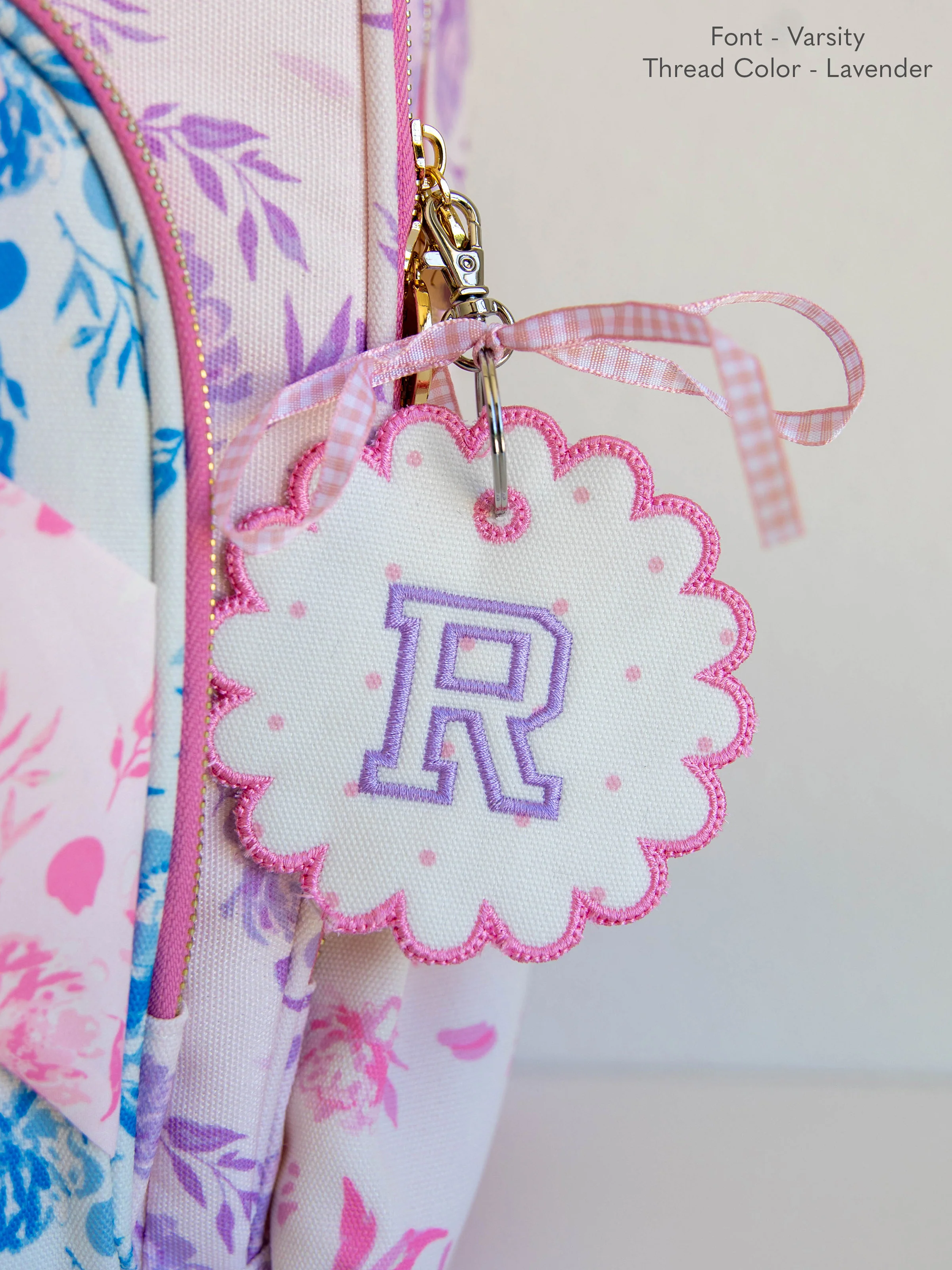 Monogrammed Go Everywhere Tag - Orchid Pink Dot - Image 4