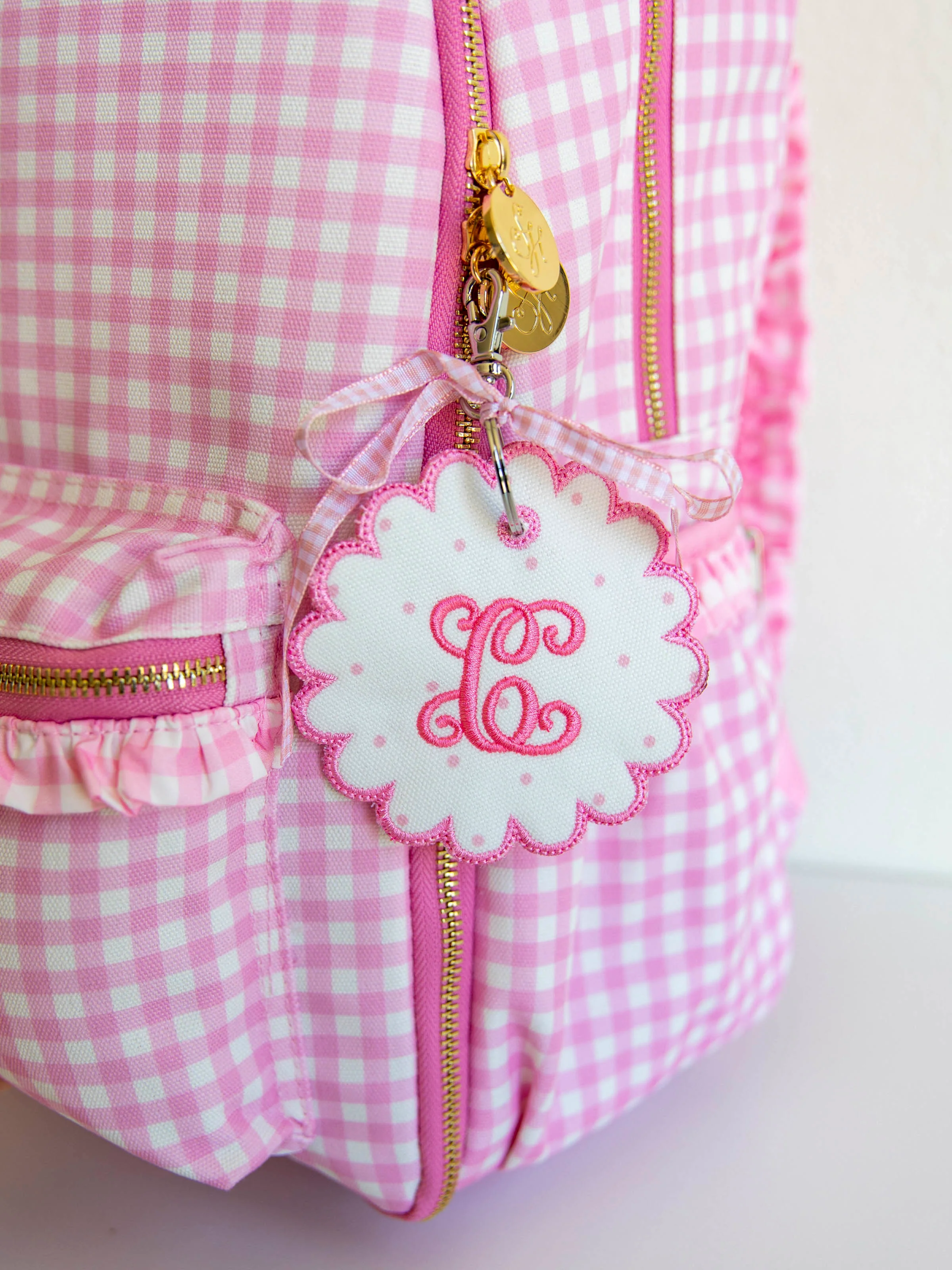 Monogrammed Go Everywhere Tag - Orchid Pink Dot - Image 5