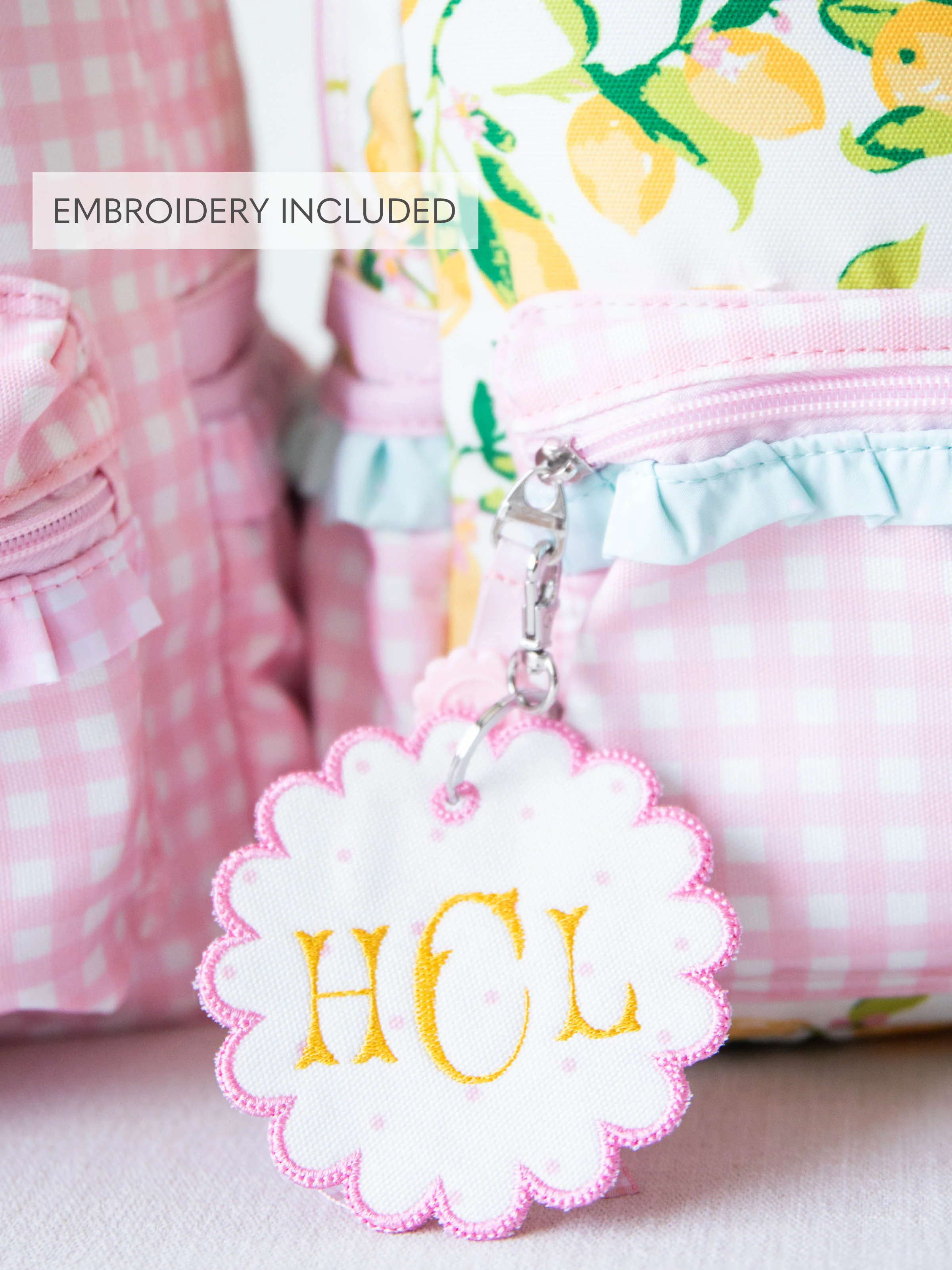 Monogrammed Go Everywhere Tag - Orchid Pink Dot - Image 7