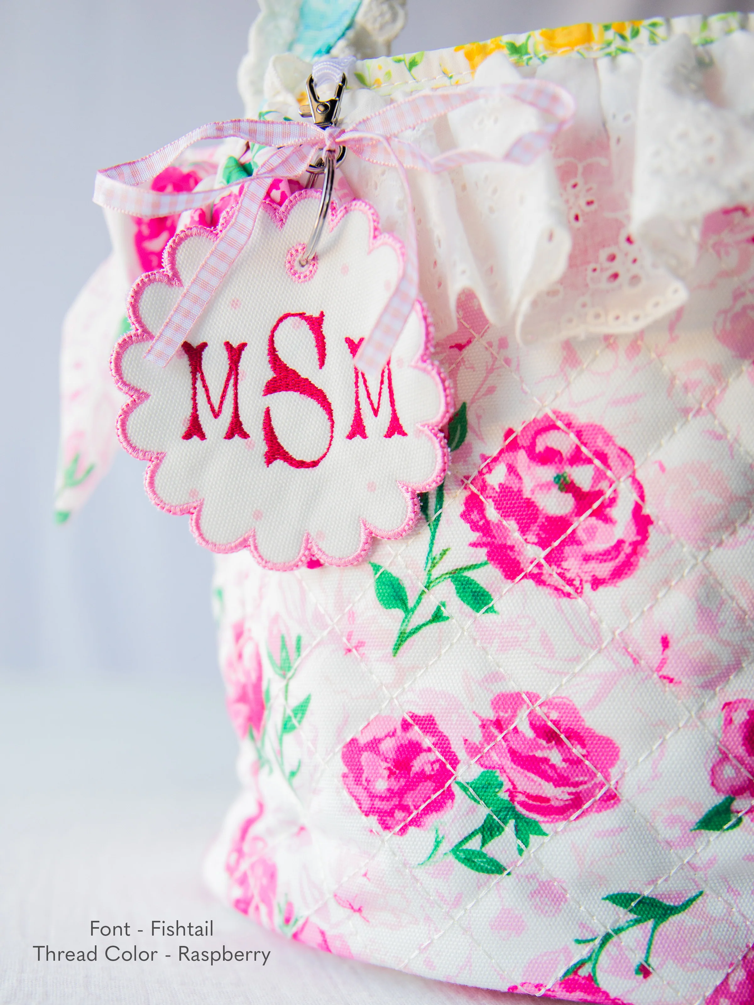 Monogrammed Go Everywhere Tag - Orchid Pink Dot - Image 9