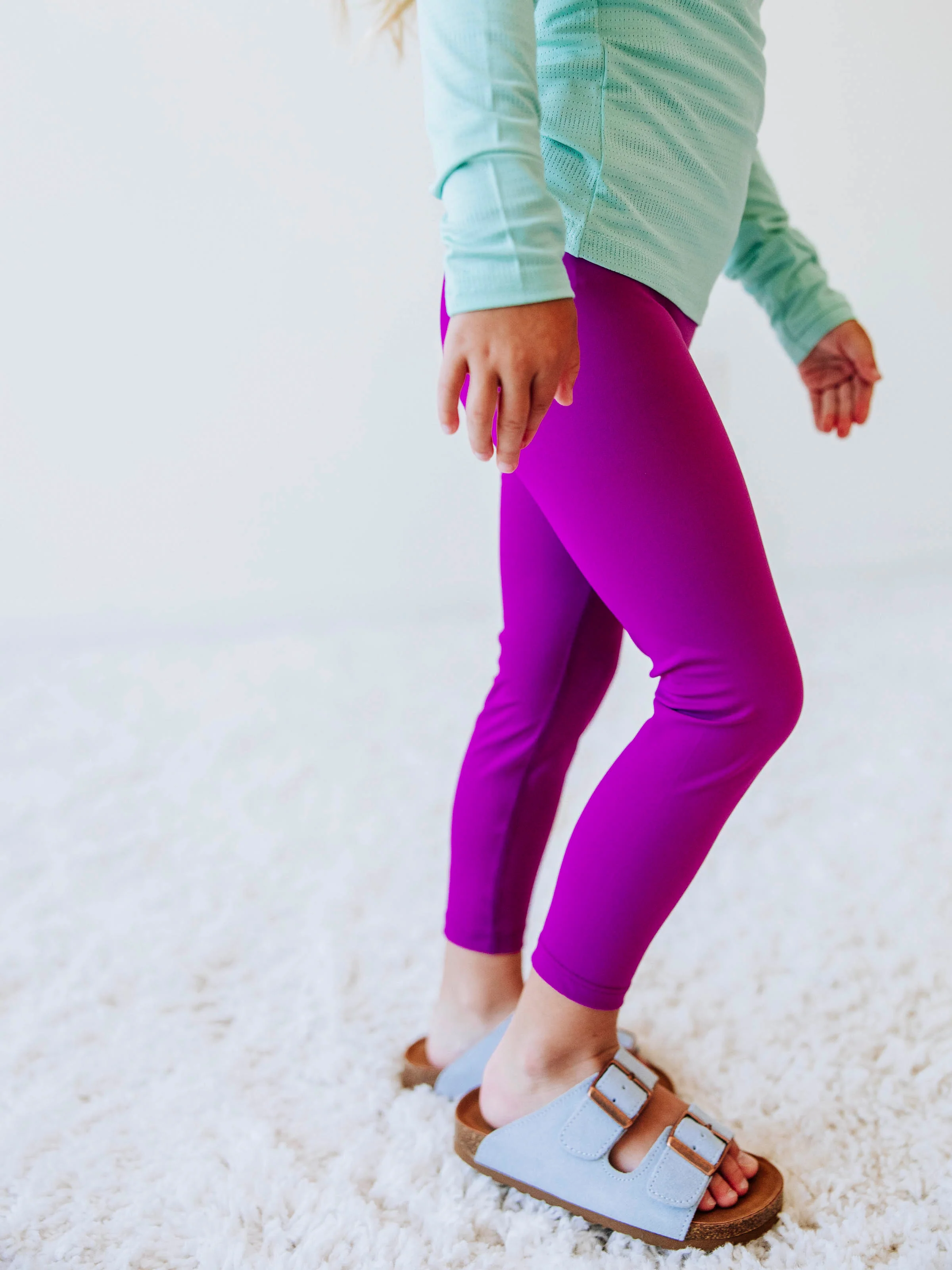 Performance Leggings - Fuchsia Purple - Image 8