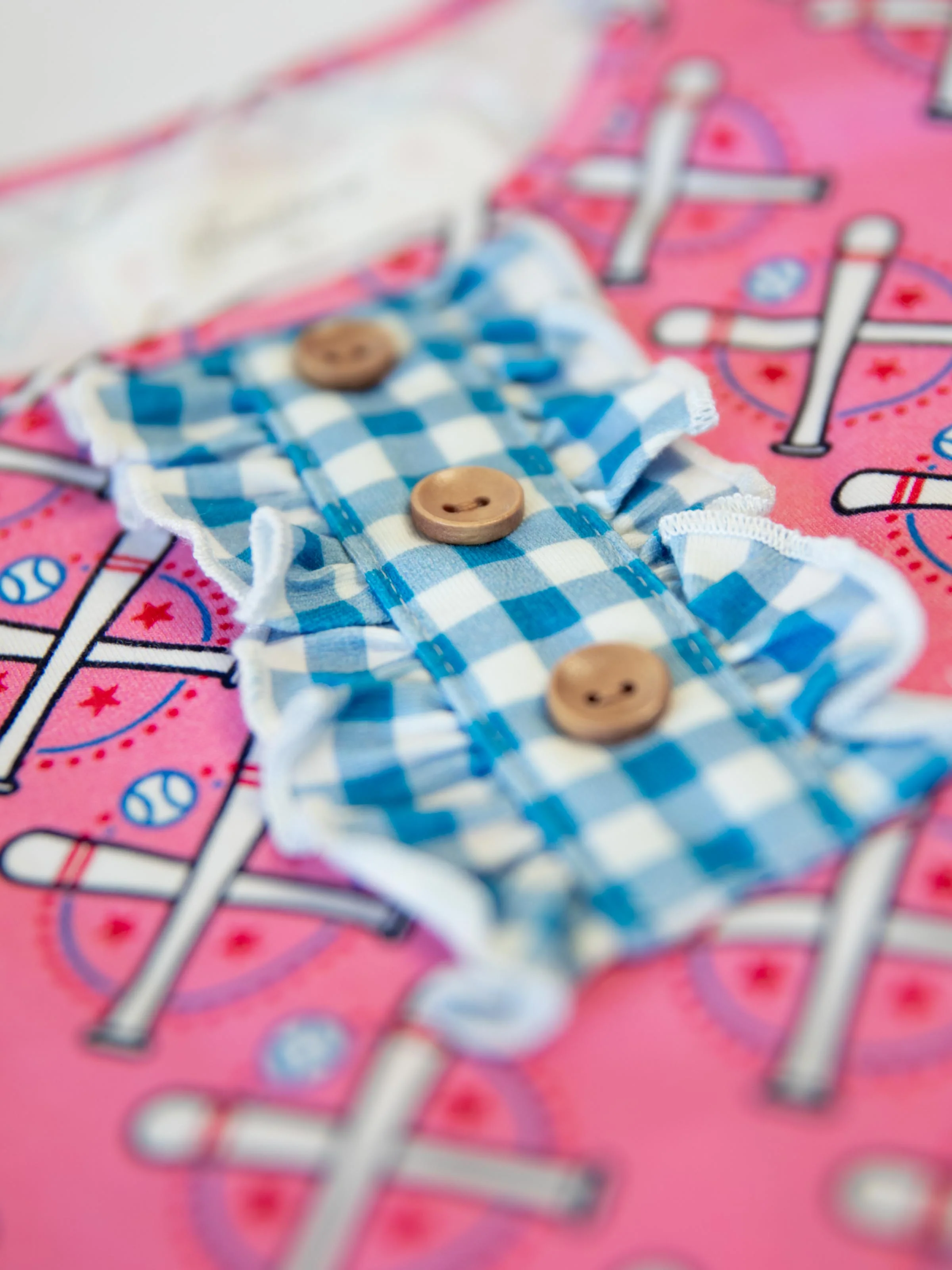 Playsuit Set - Baseball Bats Pink - Image 6