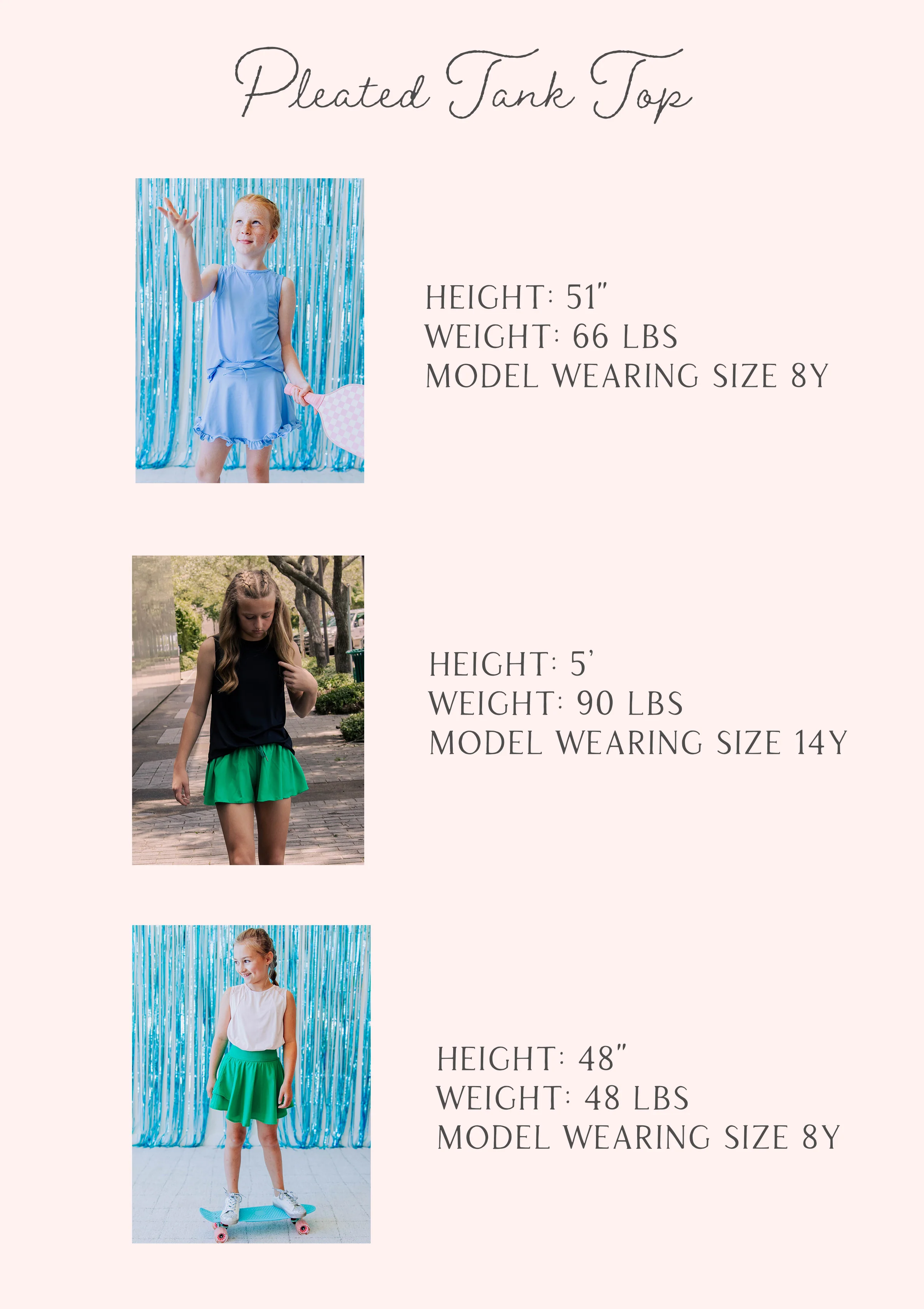Pleated Tank Top - Blue - Image 6