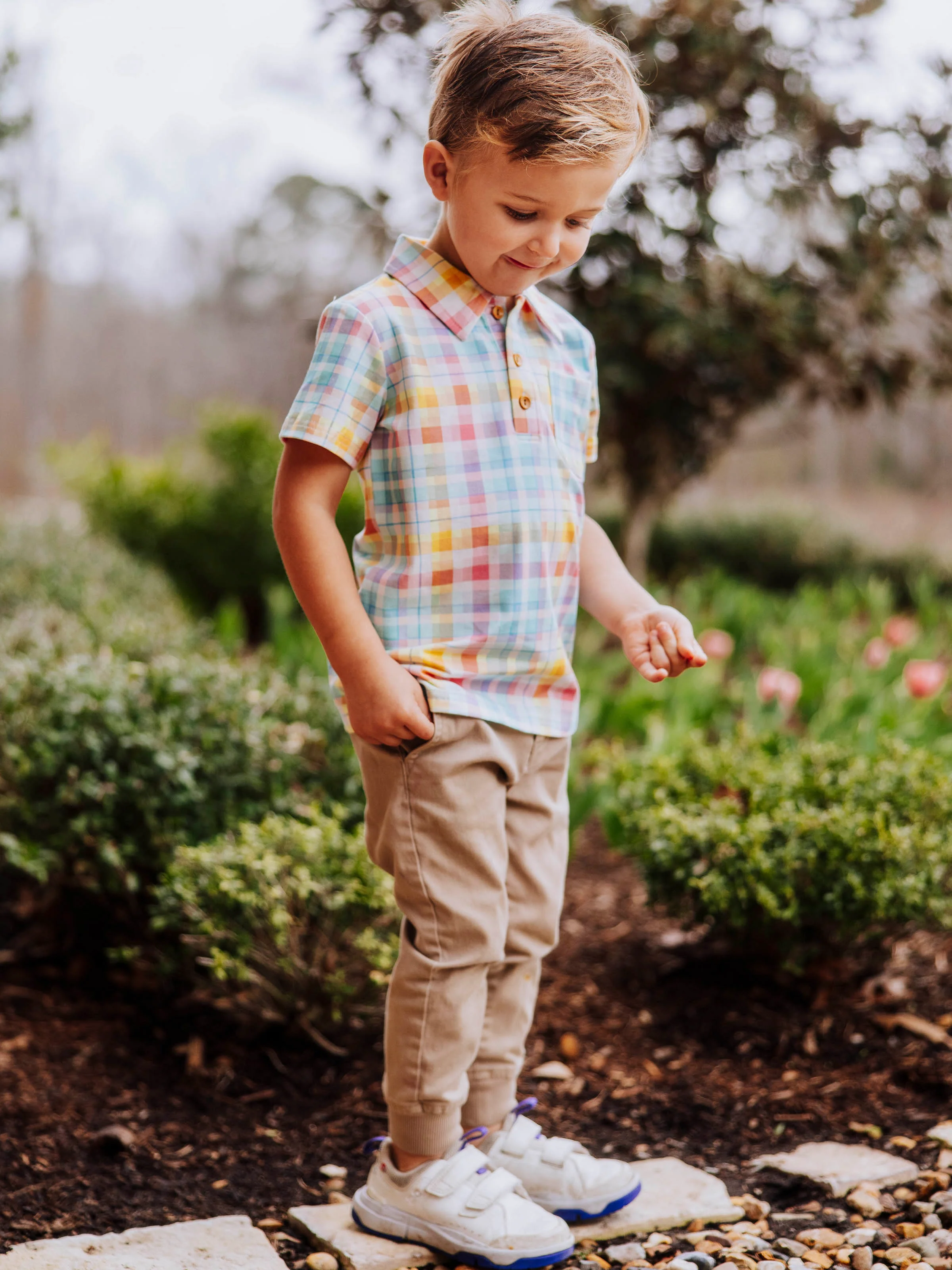 Polo Shirt - Sunny Day Plaid - Image 3