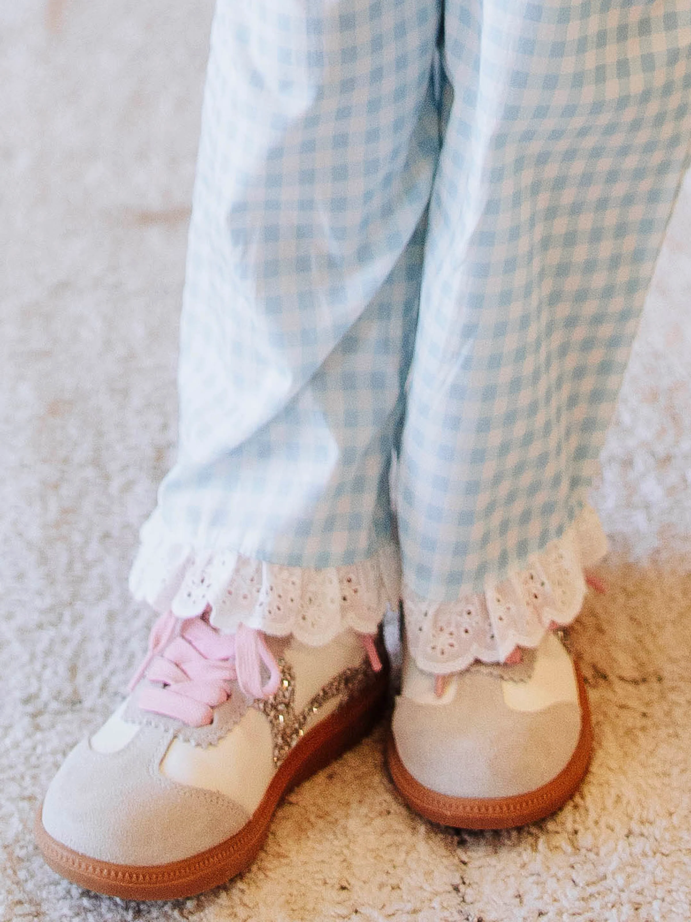 Puff Sleeve Set - Blue Gingham - Image 6