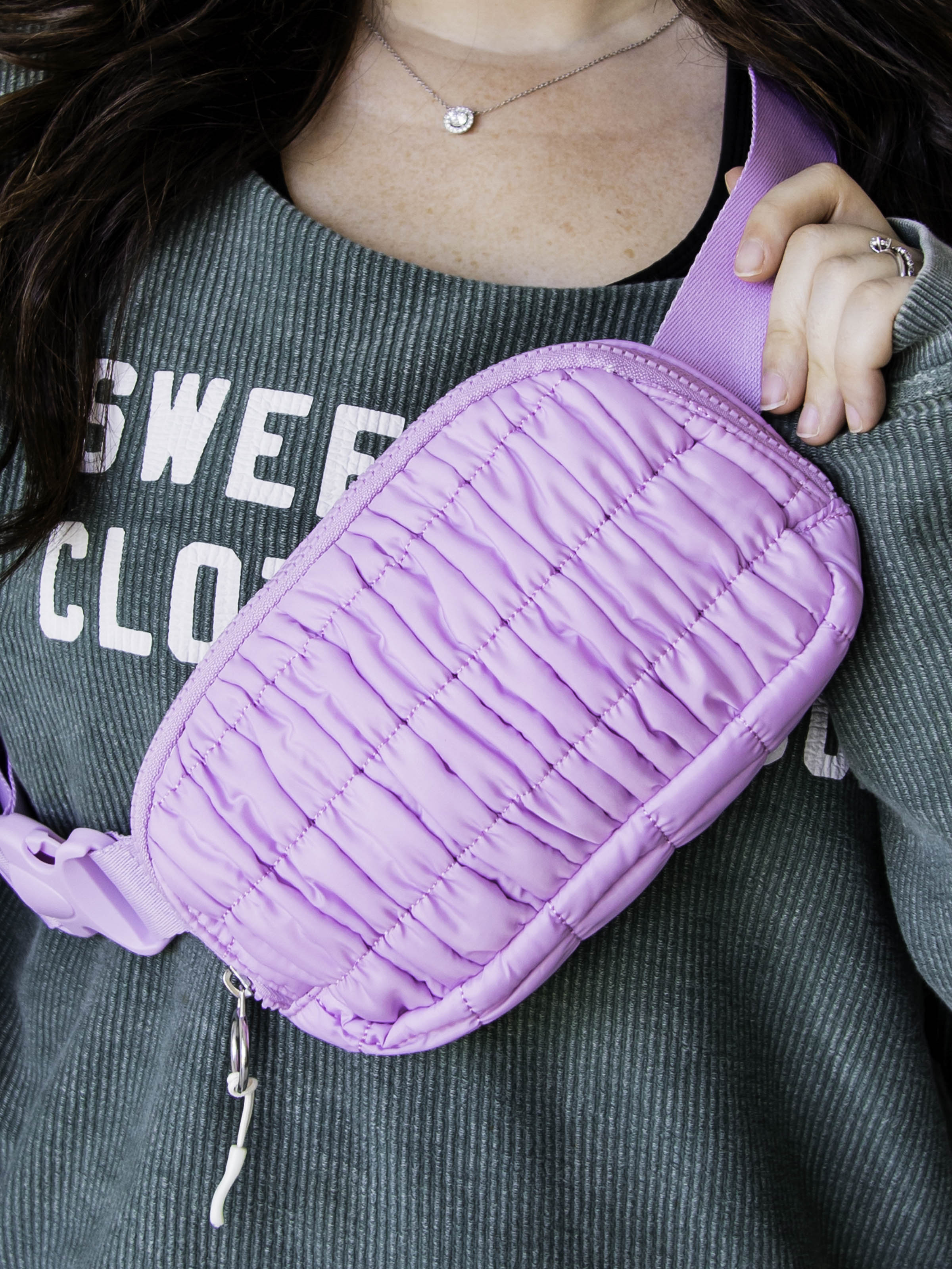Puffer Belt Bag - Violet Eclipse - Image 5