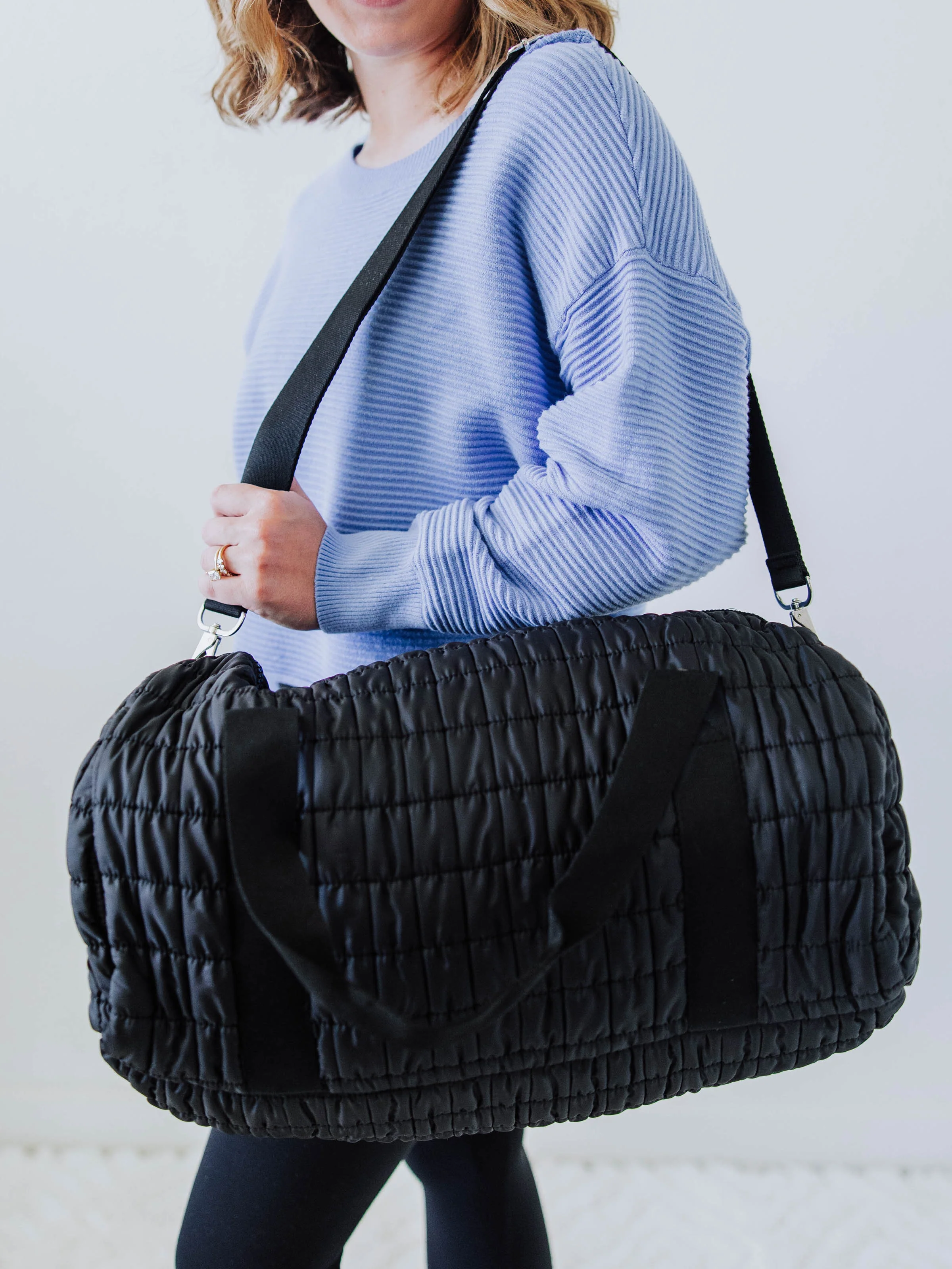 Puffer Duffle - Black - Image 4