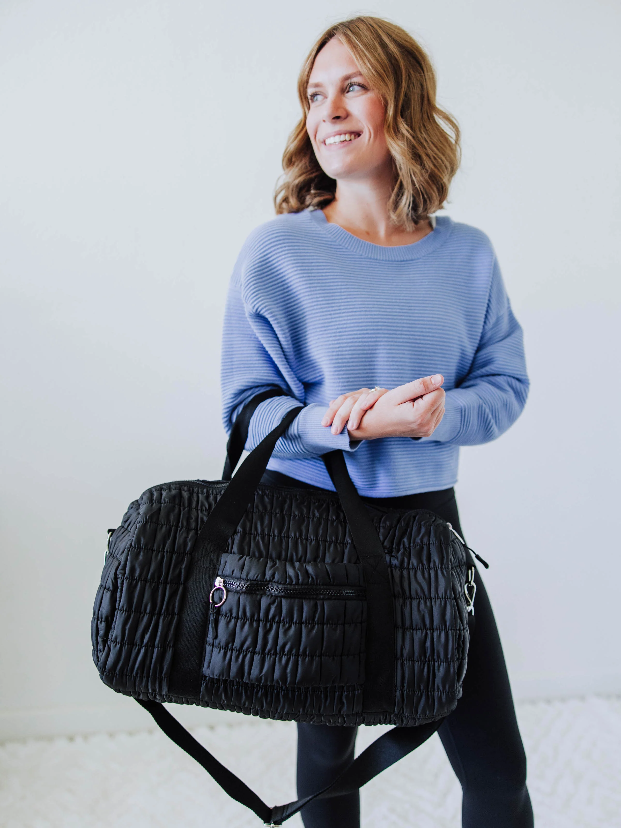 Puffer Duffle - Black - Image 6