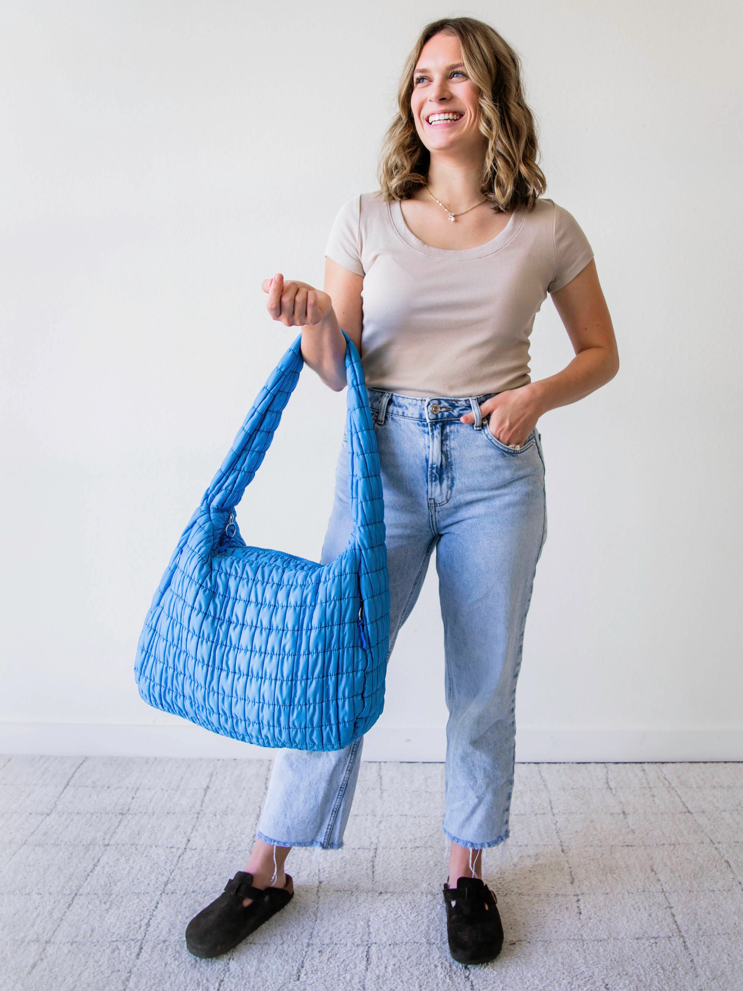 Puffer Tote - Royal Blue - Image 3