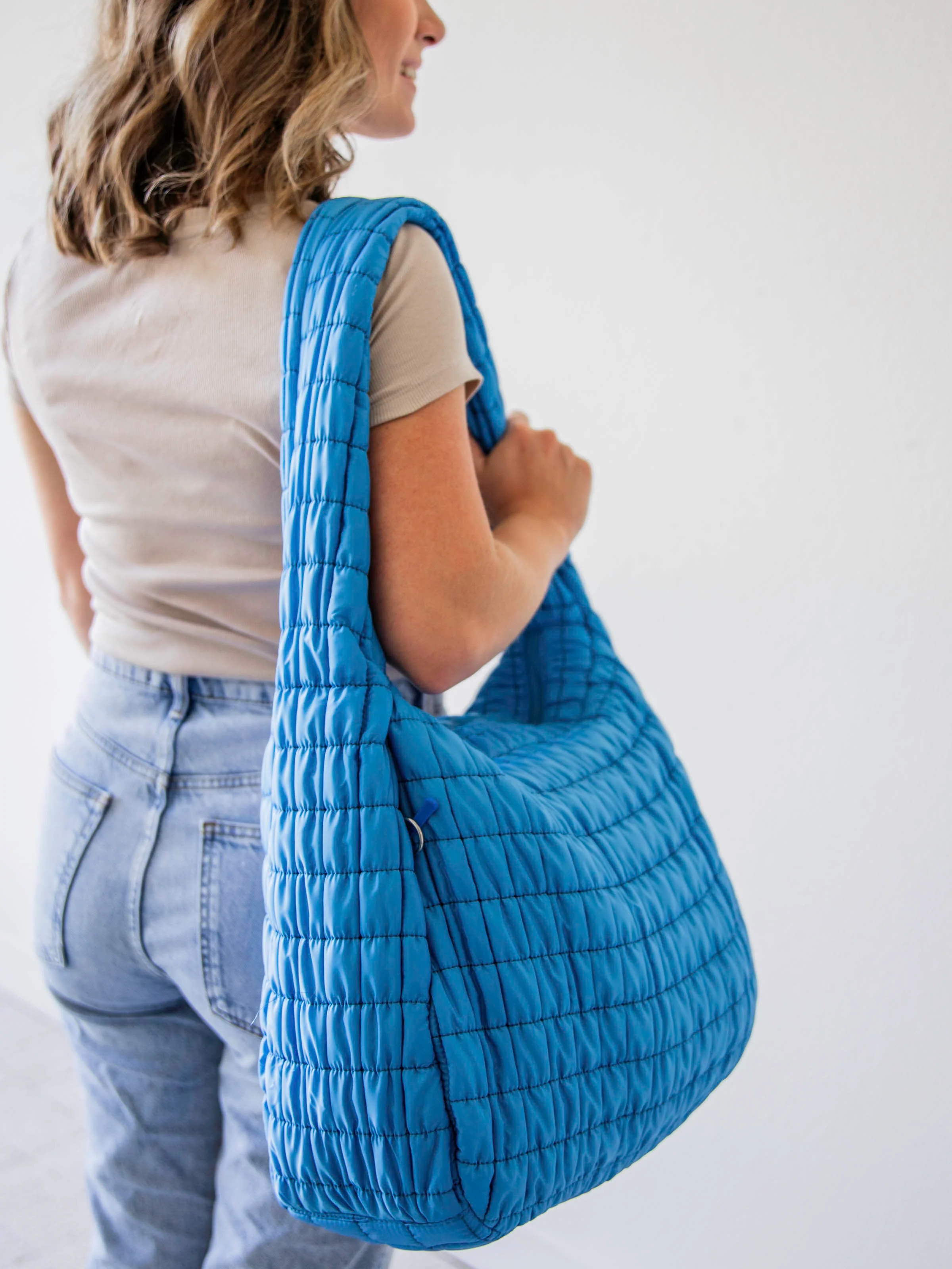 Puffer Tote - Royal Blue - Image 5