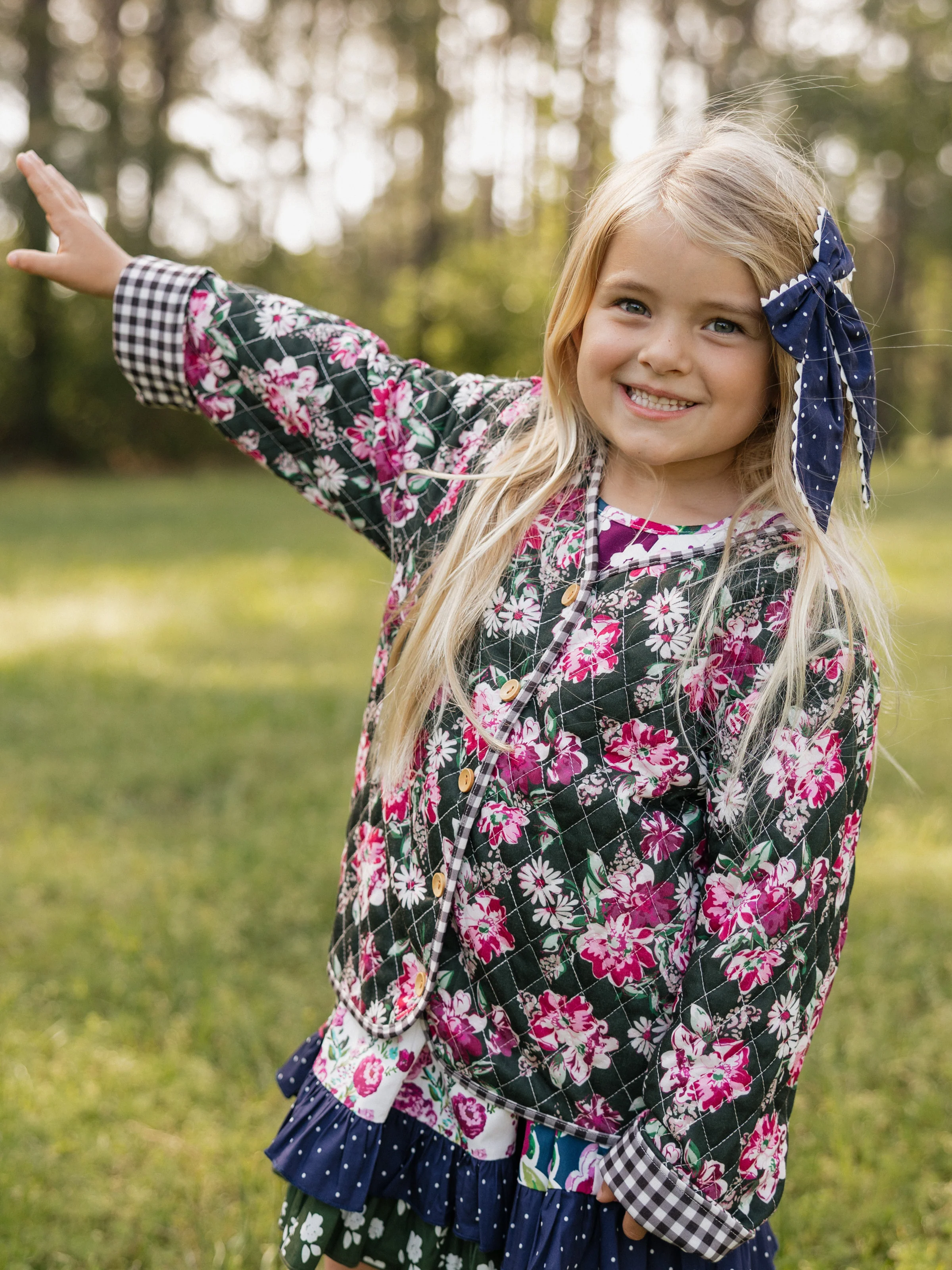 Quilted Cardigan - Thankful - Image 4