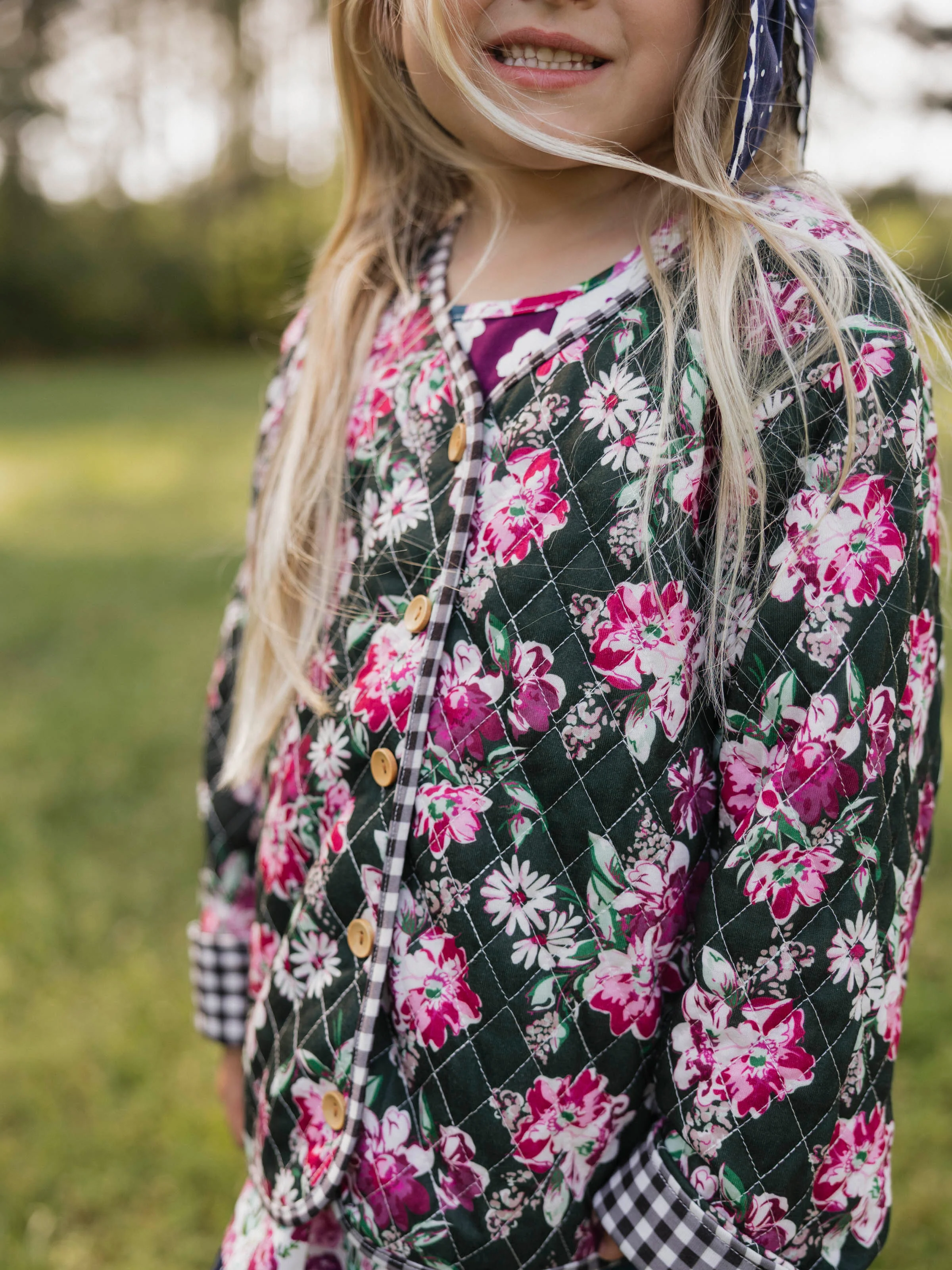 Quilted Cardigan - Thankful - Image 5