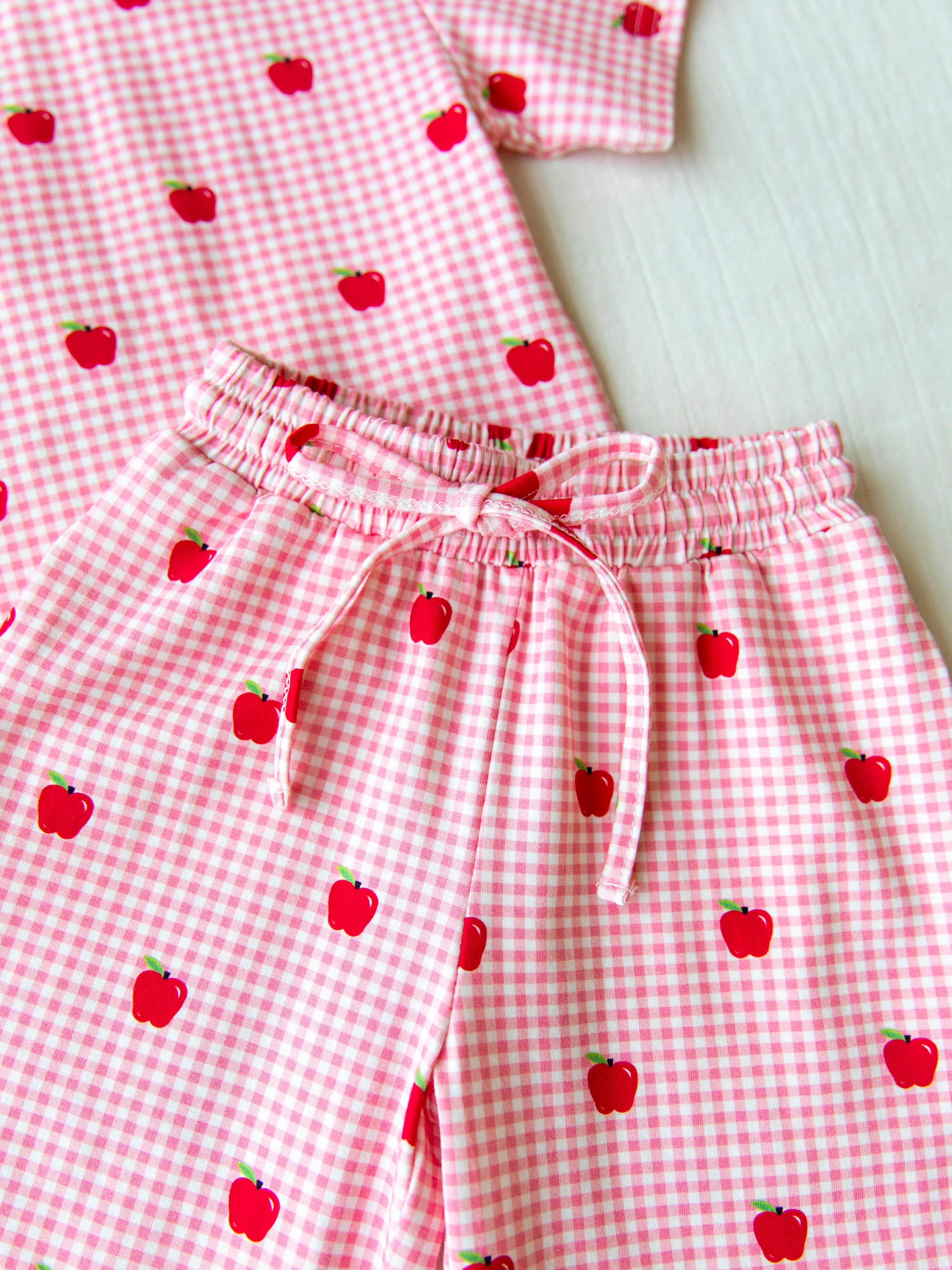 Relaxed Pant Set - Apple Gingham Pink - Image 6