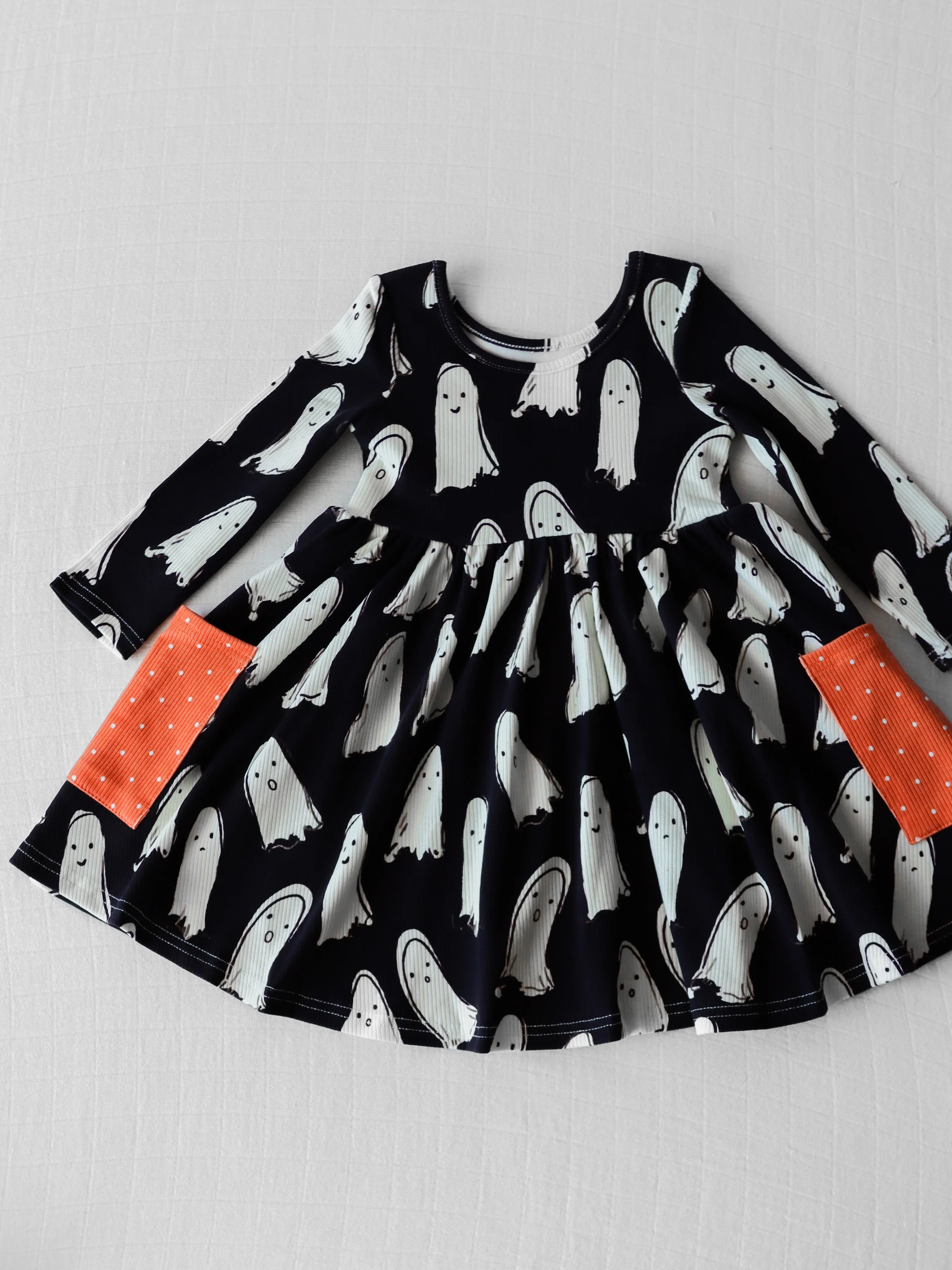 Ribbed Knit Dress - Midnight Ghost Hunt - Image 2