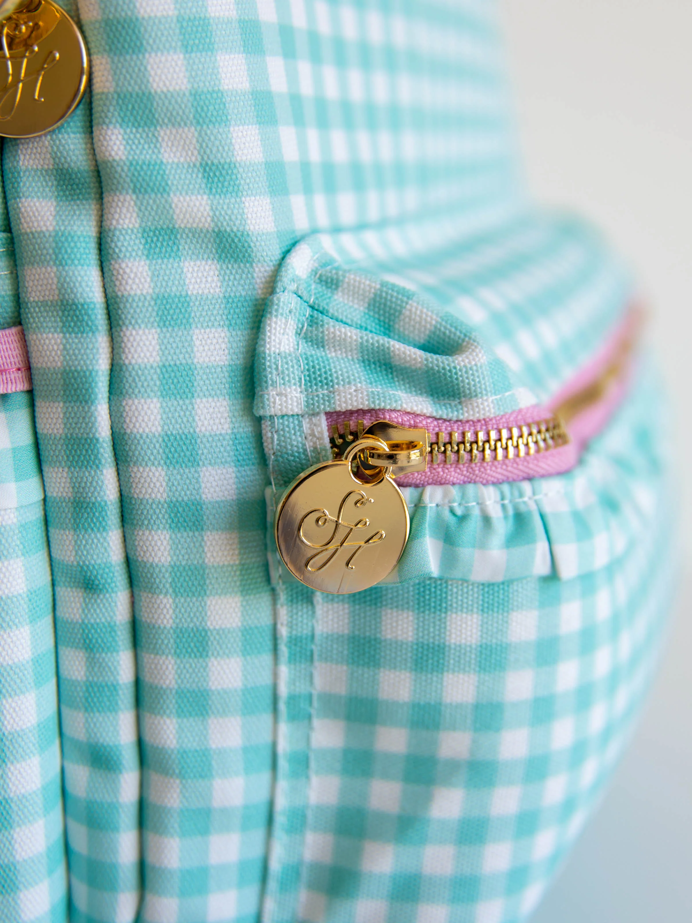 Ridley Backpack - Mint Gingham - Image 12