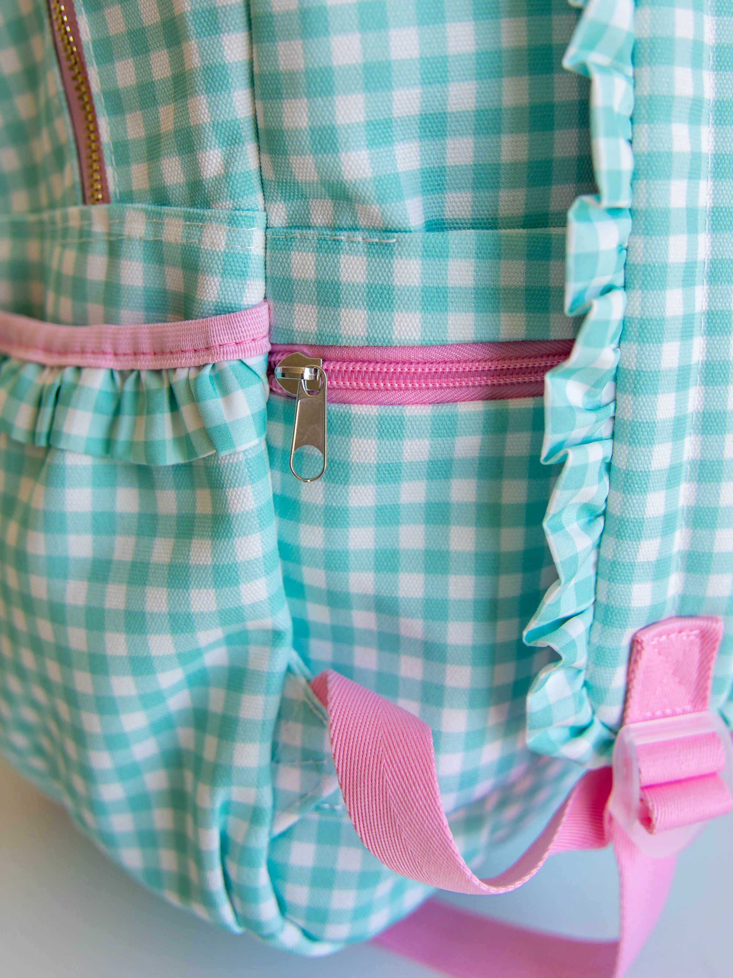 Ridley Backpack - Mint Gingham - Image 13