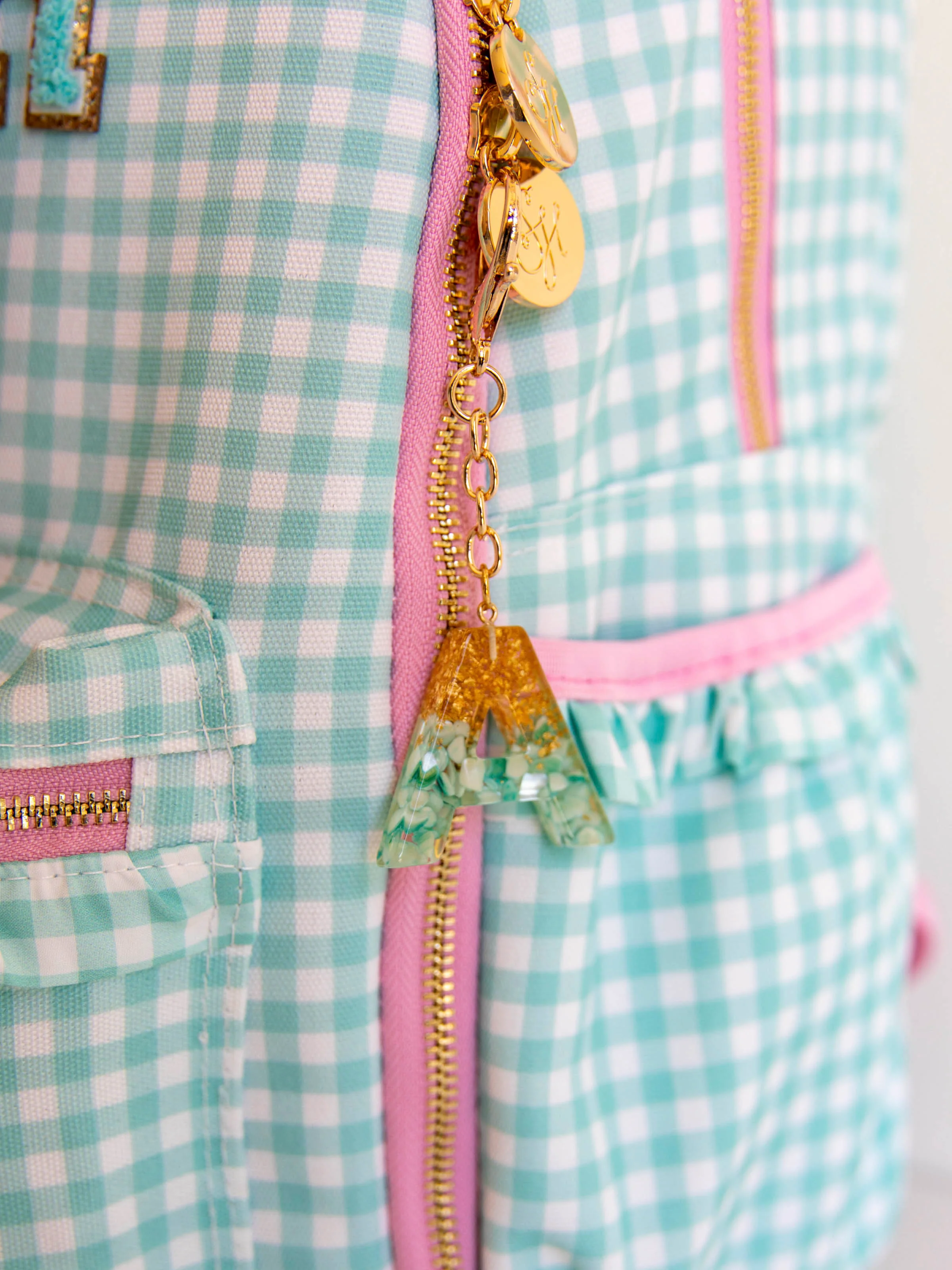 Ridley Backpack - Mint Gingham - Image 6
