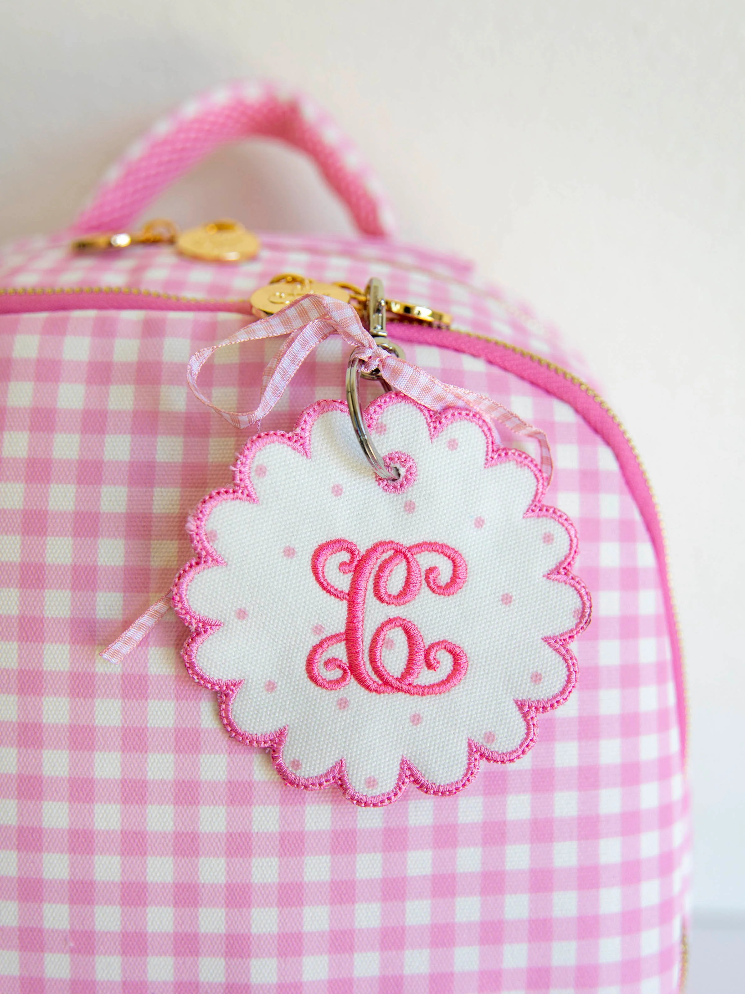 Ridley Backpack - Rosey Pink Gingham - Image 6