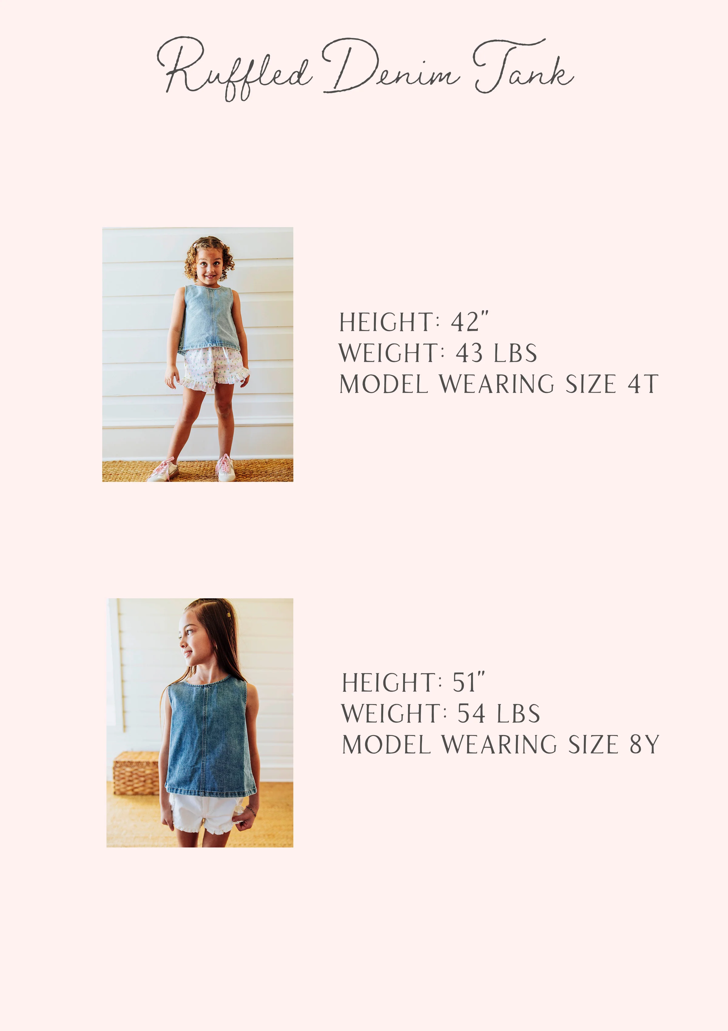 Ruffled Denim Tank - White - Image 6
