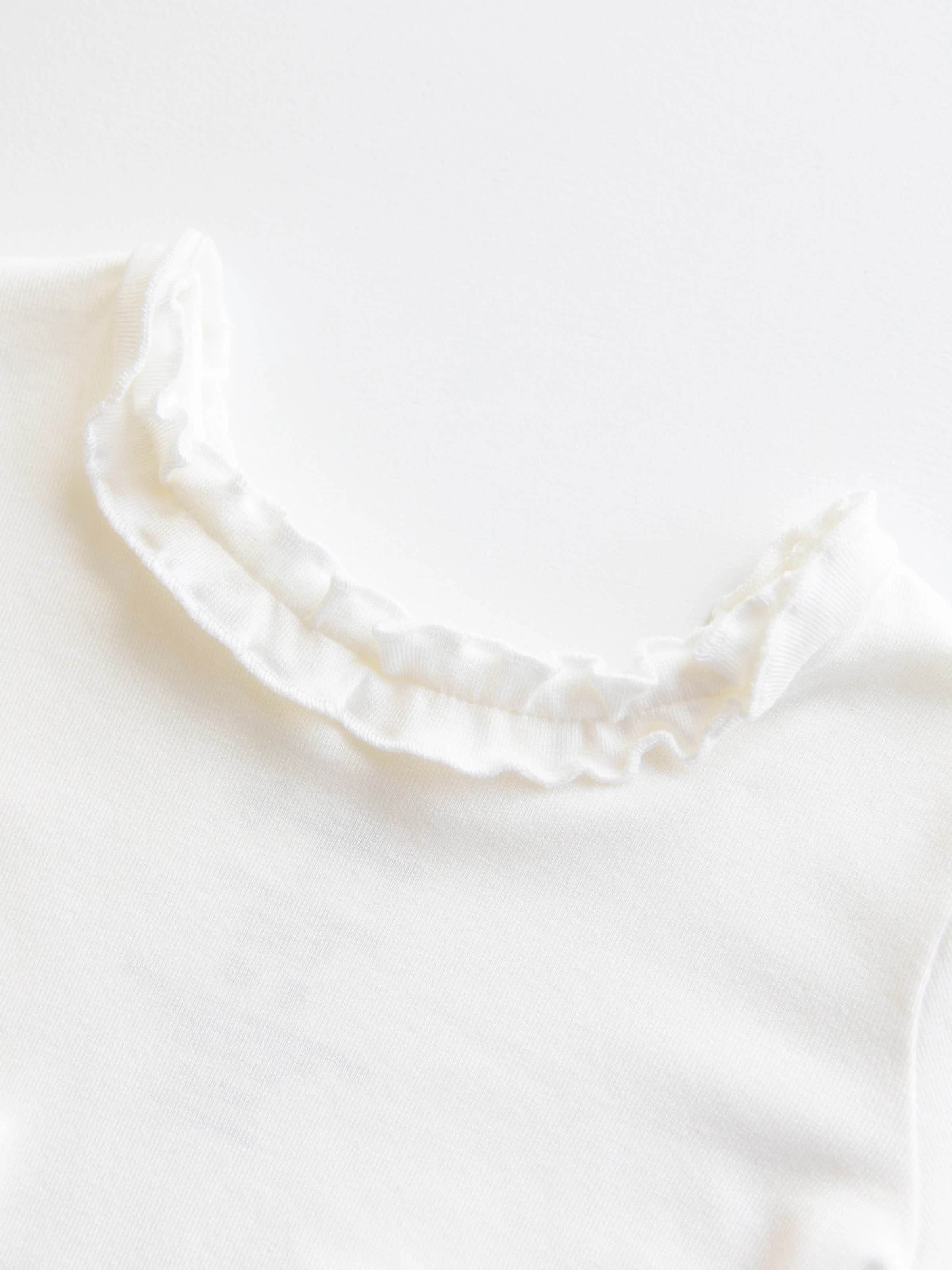 Ruffled Layering Top - Ivory (Flawed) - Image 14