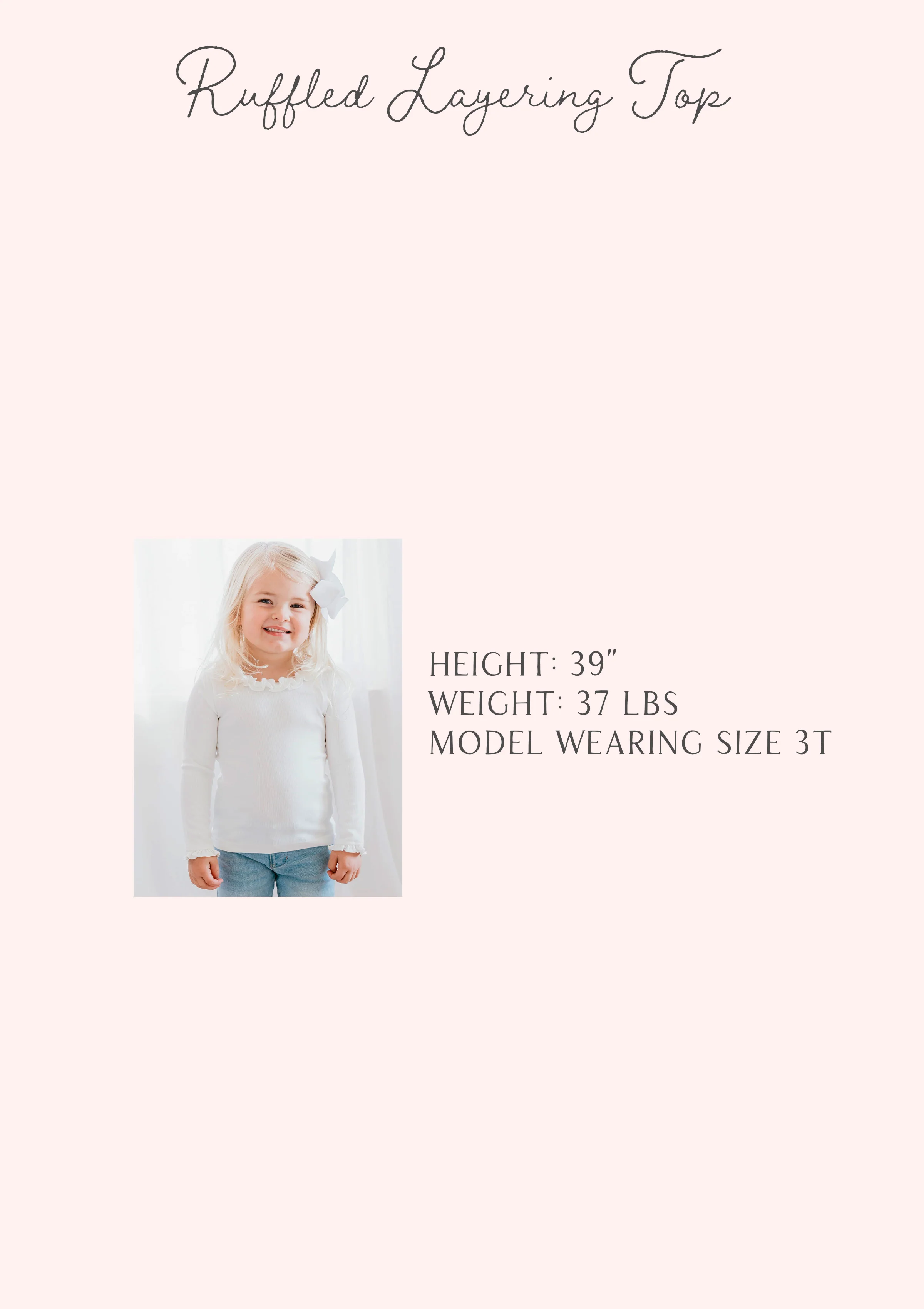 Ruffled Layering Top - Ivory (Flawed) - Image 16
