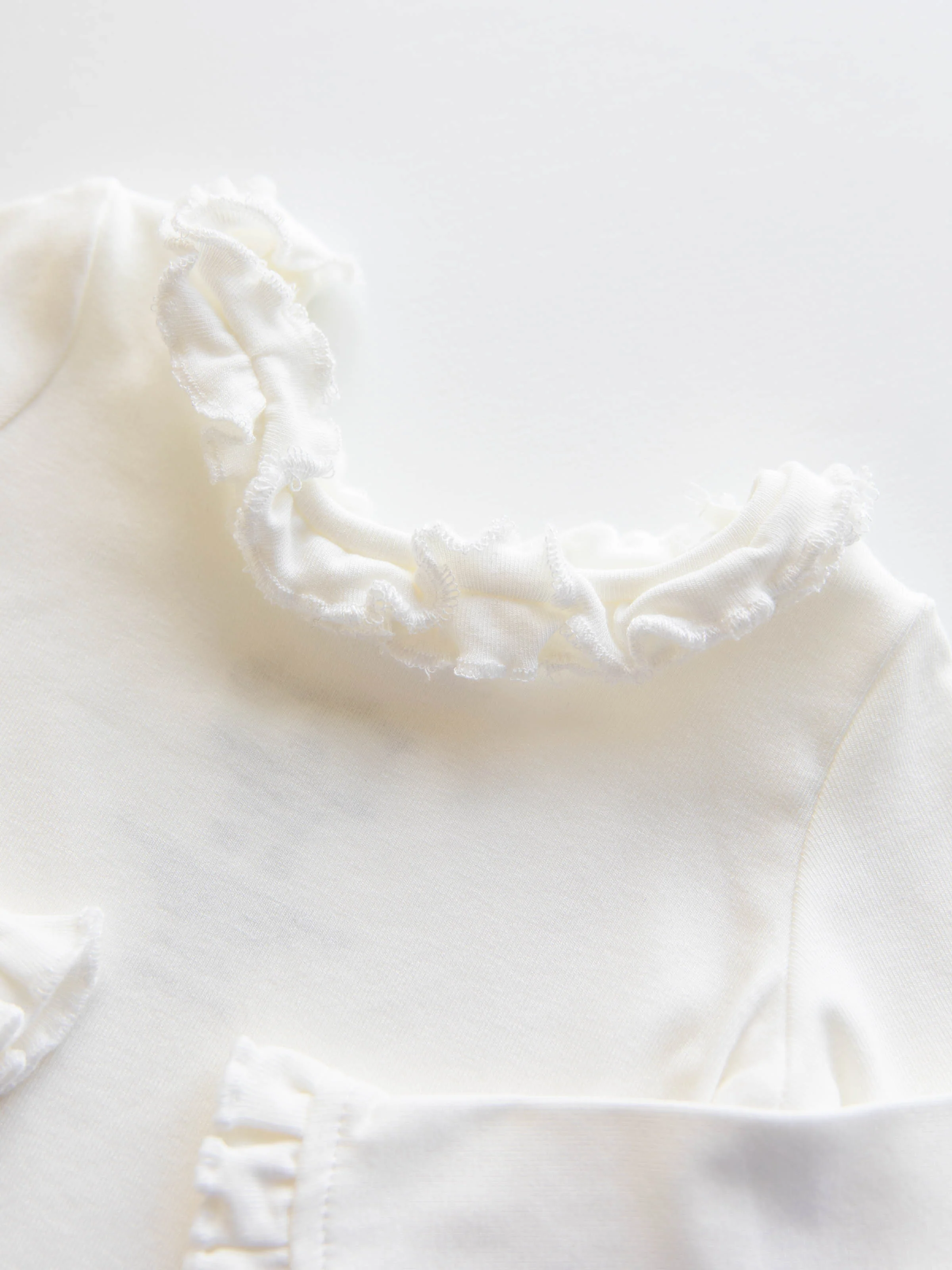 Ruffled Layering Top - Ivory (Flawed) - Image 18