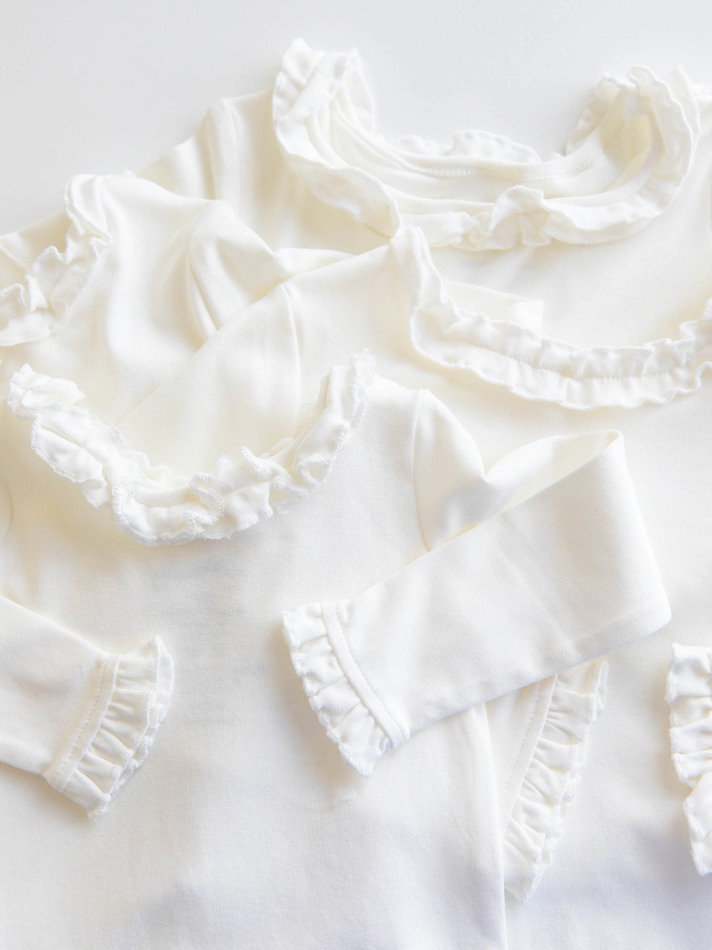 Ruffled Layering Top - Ivory (Flawed) - Image 19