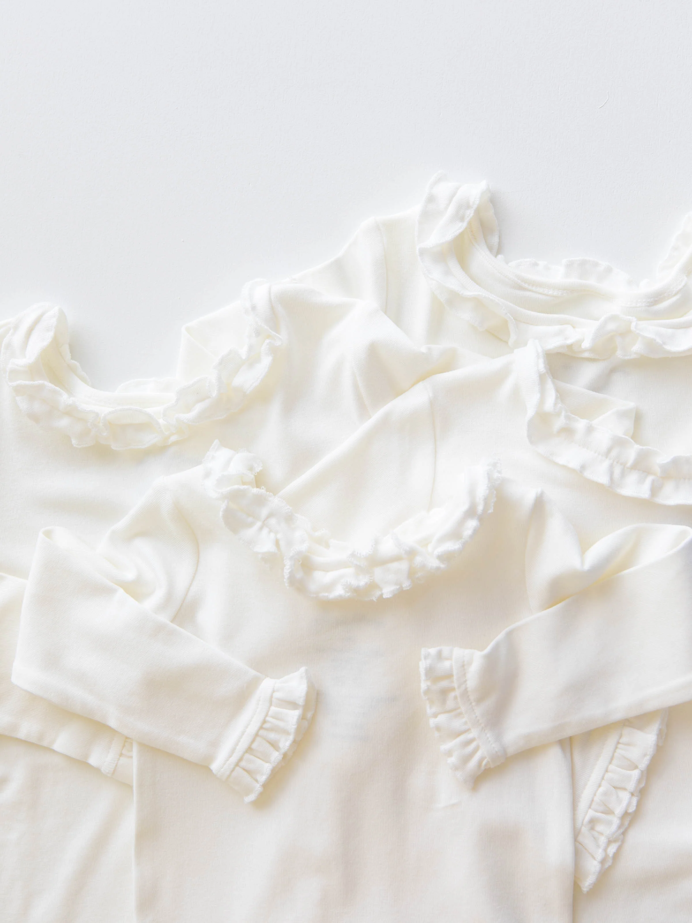 Ruffled Layering Top - Ivory (Flawed) - Image 5
