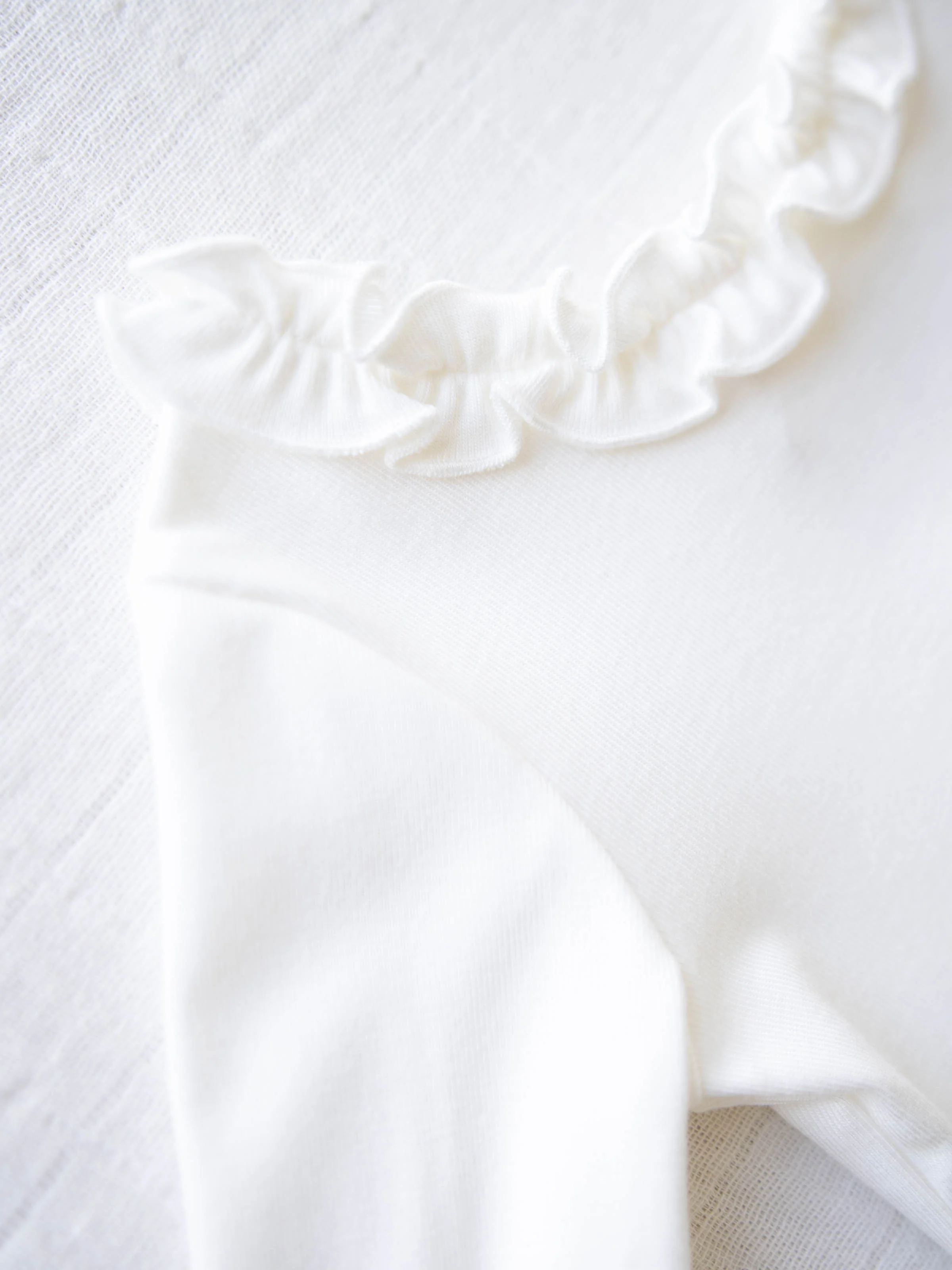 Ruffled Layering Top - Ivory (Flawed) - Image 6