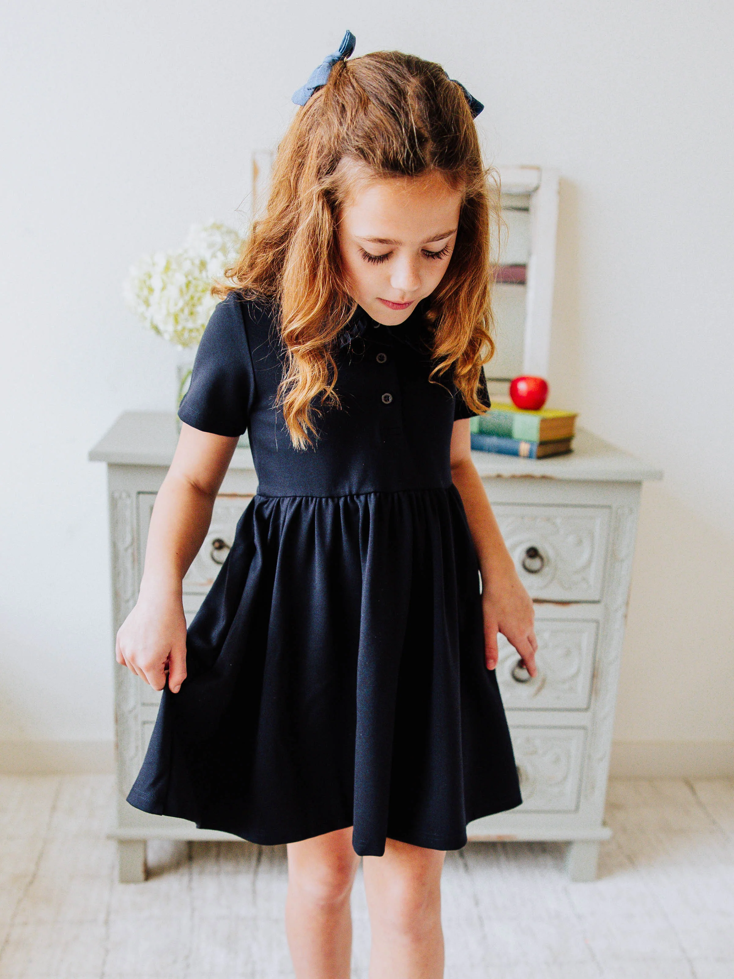 Ruffled Polo Dress - Night Sky - Image 4