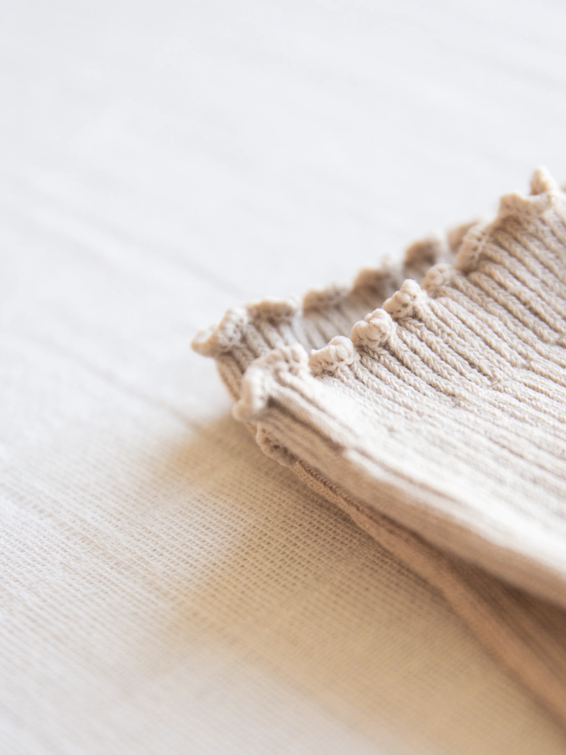 Ruffled Socks - Tan - Image 3