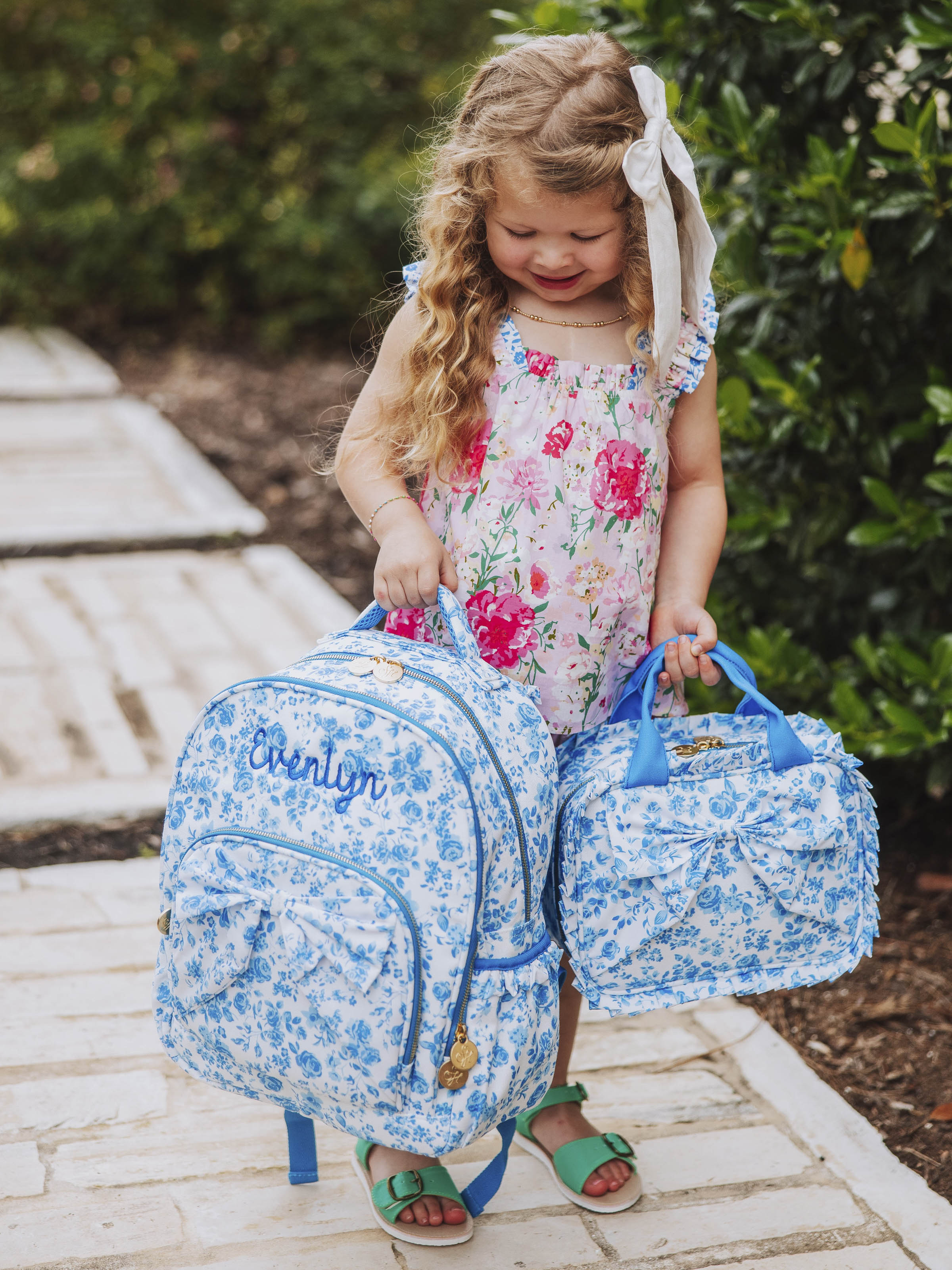Seelie Bow Backpack - Blooming Blues - Image 5