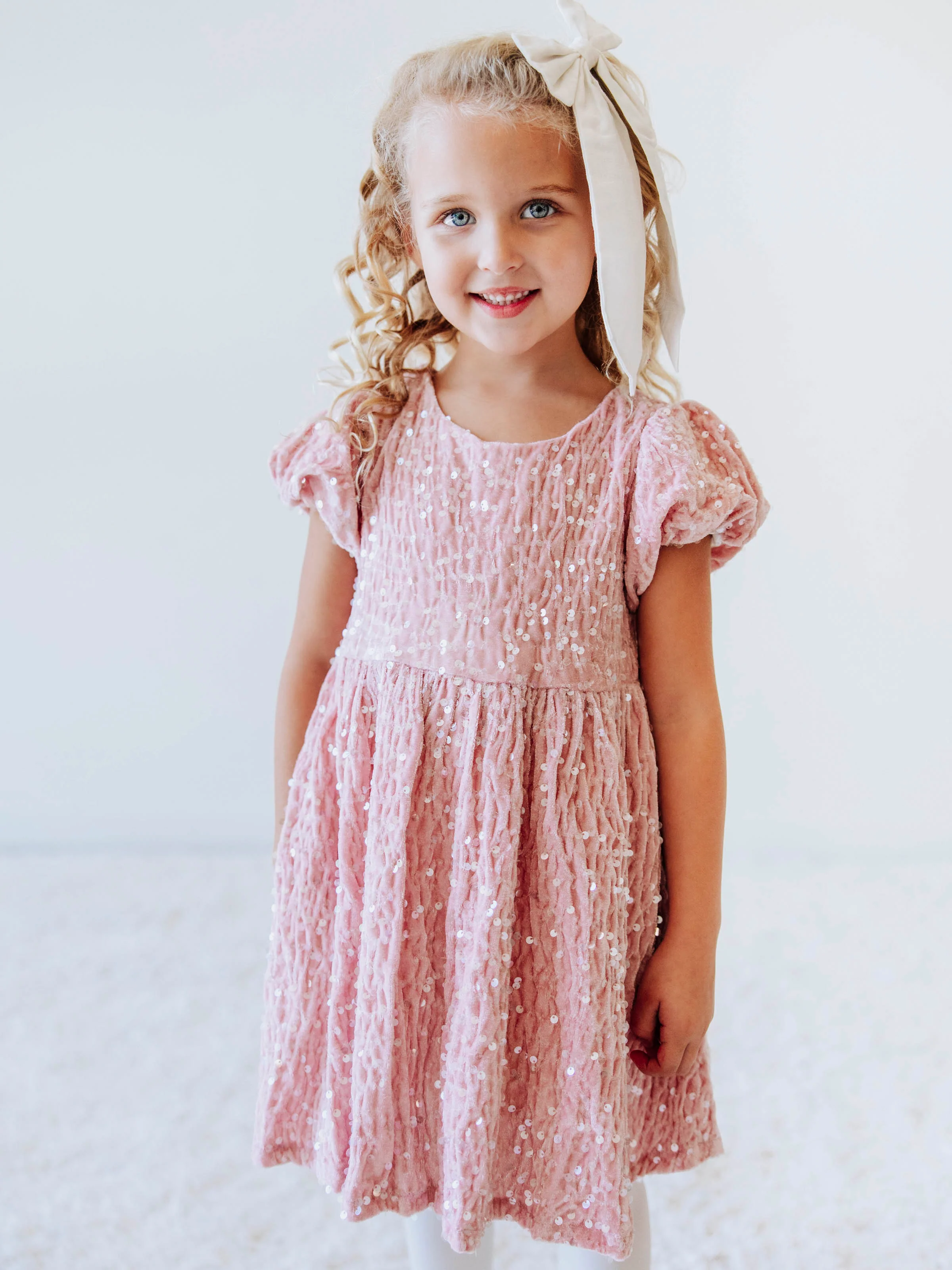 Sequin Dress - Pink Shimmer - Image 4